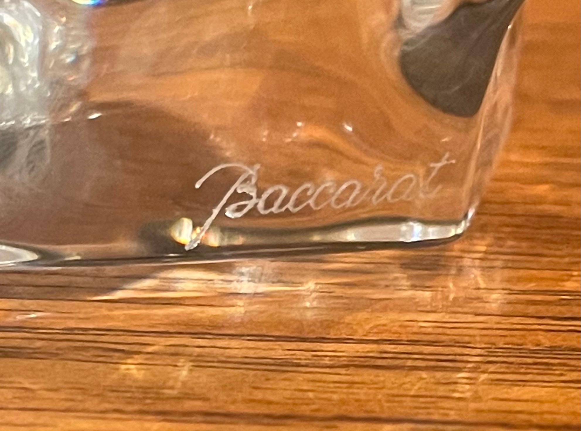 Stylized Crystal Charging Bull Sculpture by Baccarat 3
