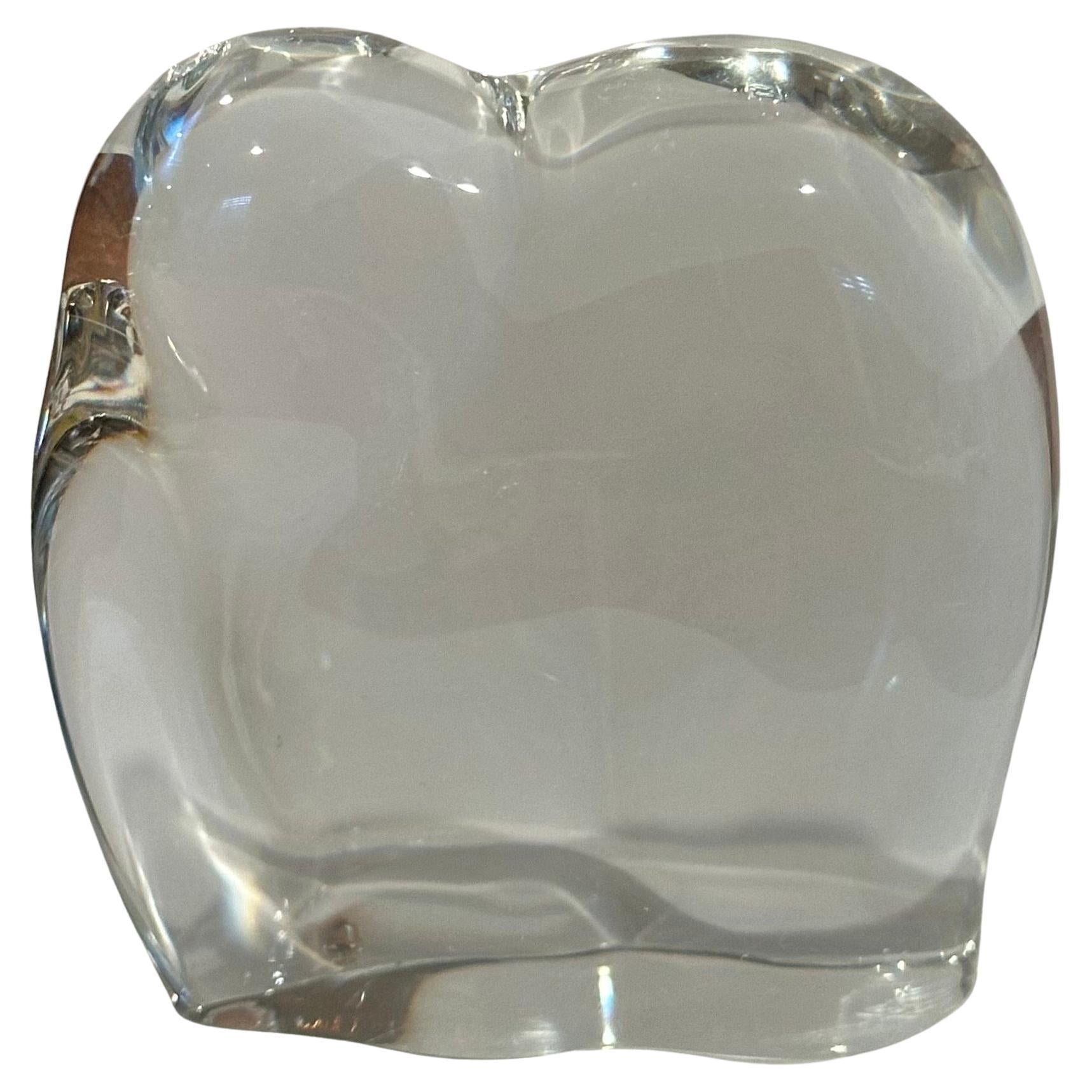 Scultura o fermacarte di cristallo stilizzato Elefante di Baccarat