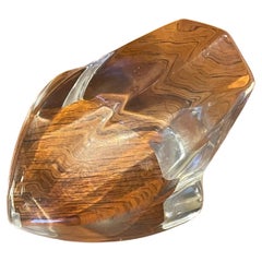 Stylized Crystal Frog Sculpture / Paperweight