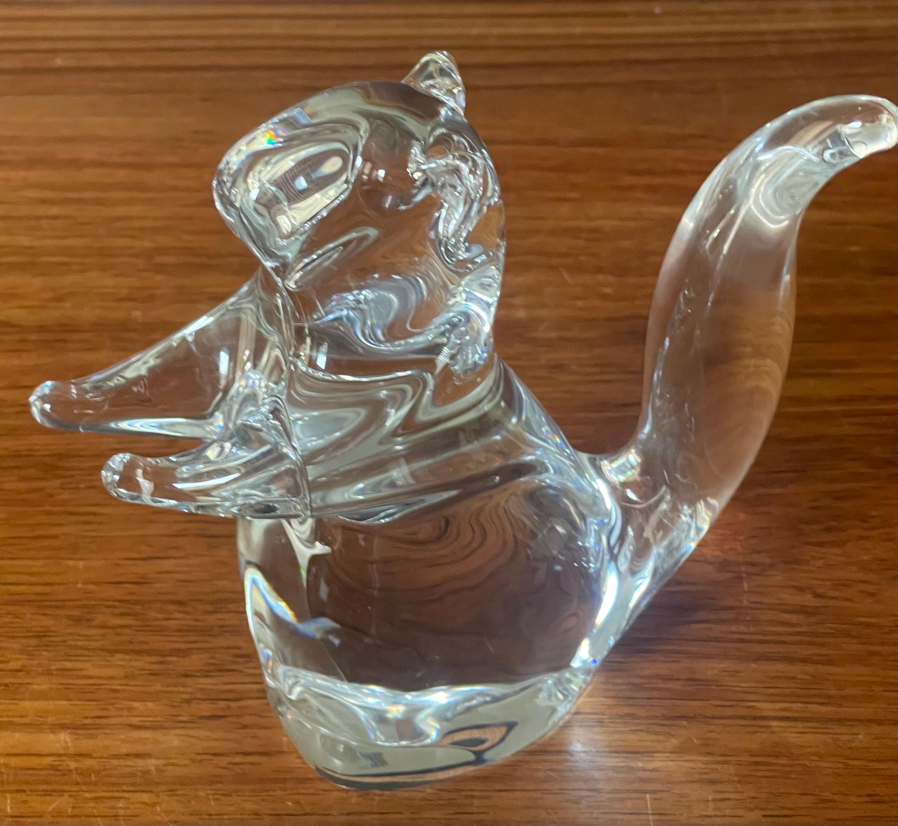 crystal squirrel figurine