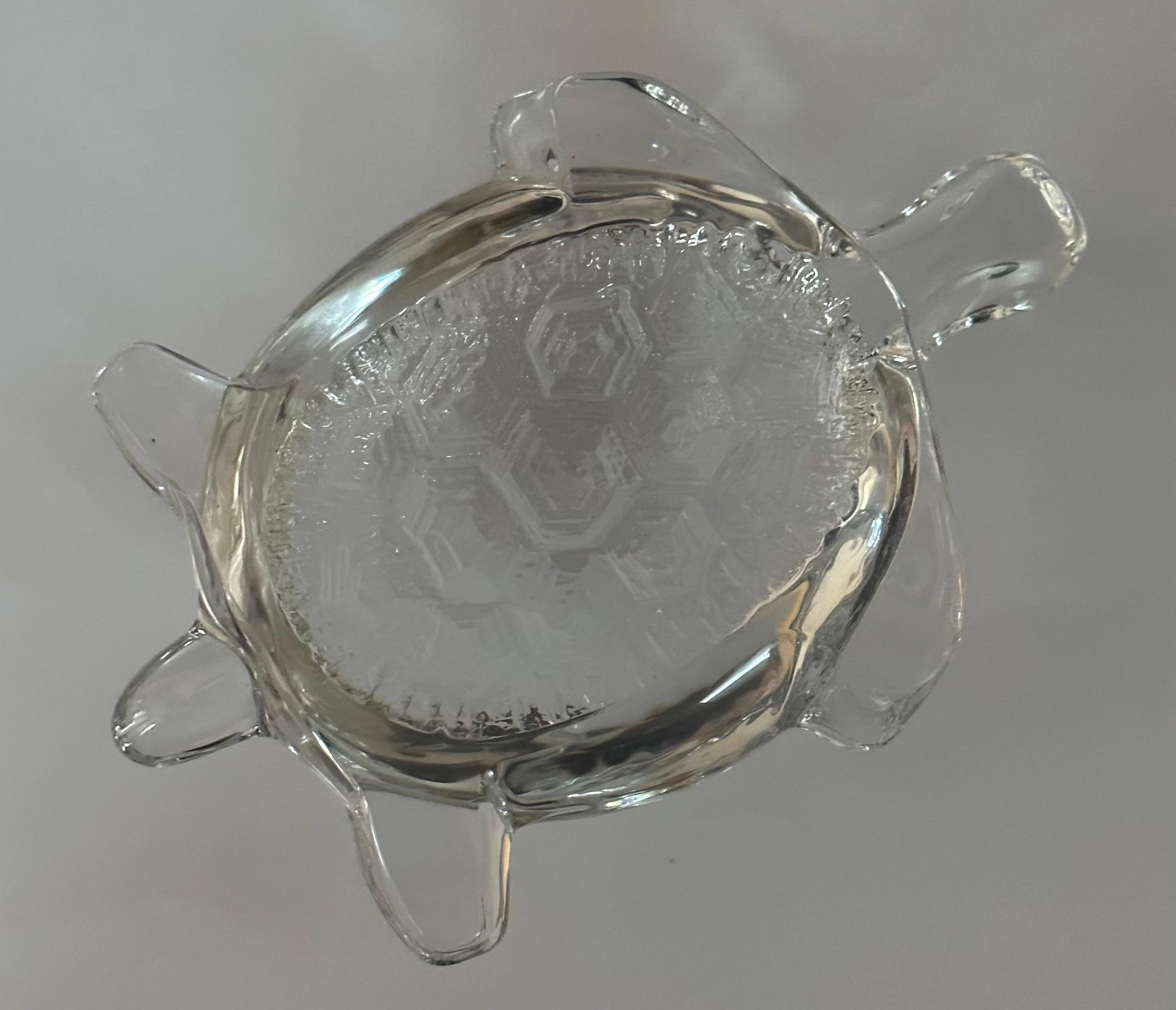 Stylized Crystal Turtle Sculpture / Paperweight by Daum France 5