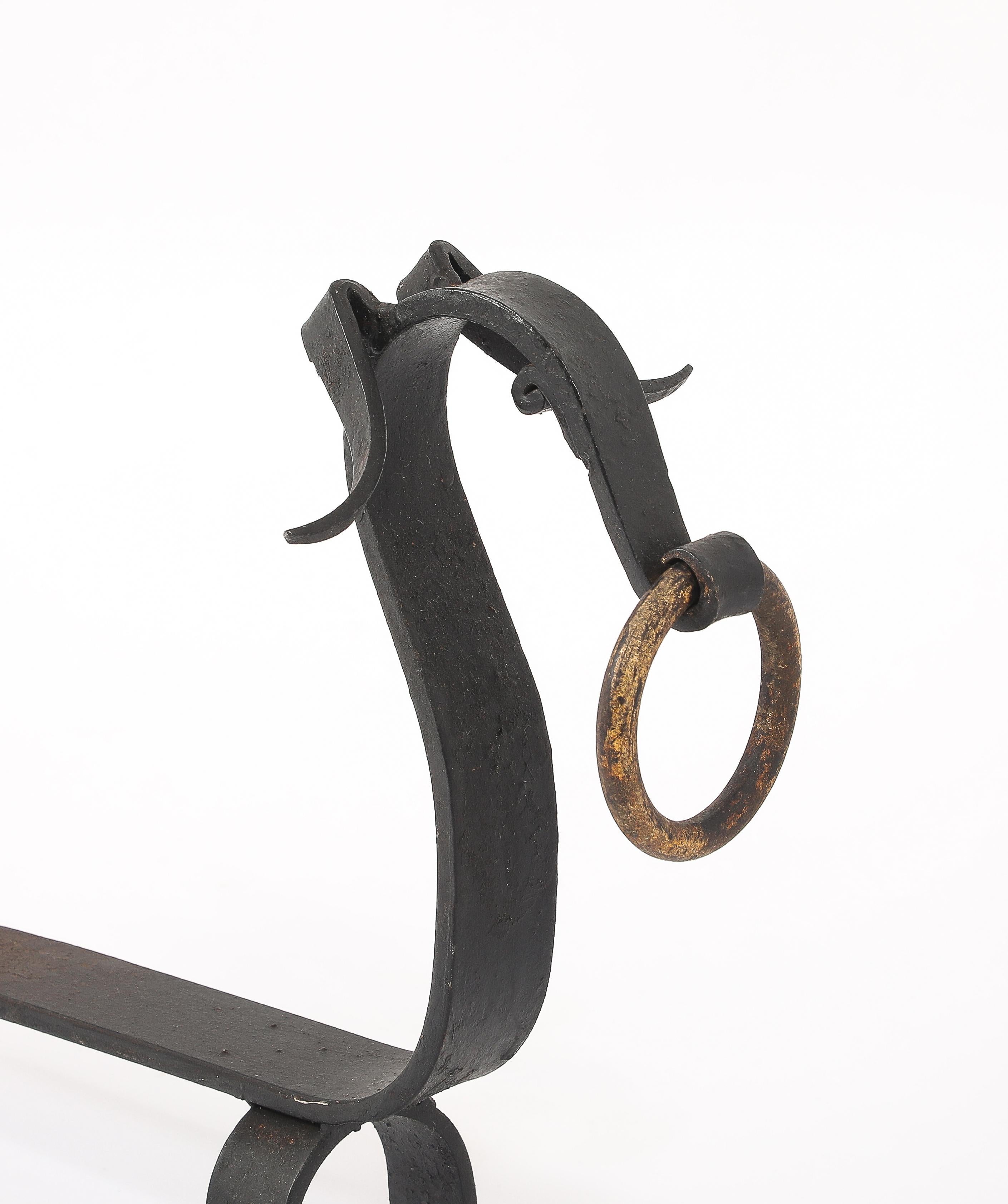 Stylized Dashunds Andirons, France 1940's For Sale 8