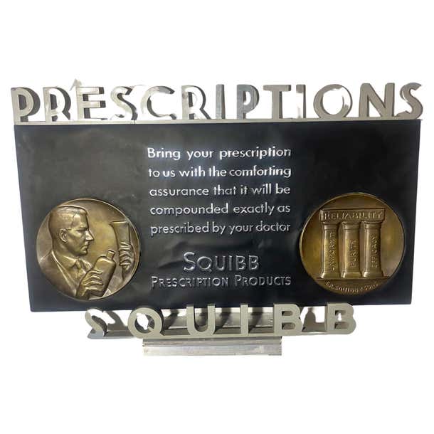 Stylized Drug Store Vintage Sign,