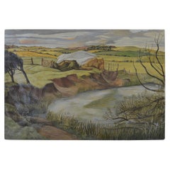 Stylized English Landscape, Michael Lord, 1940s