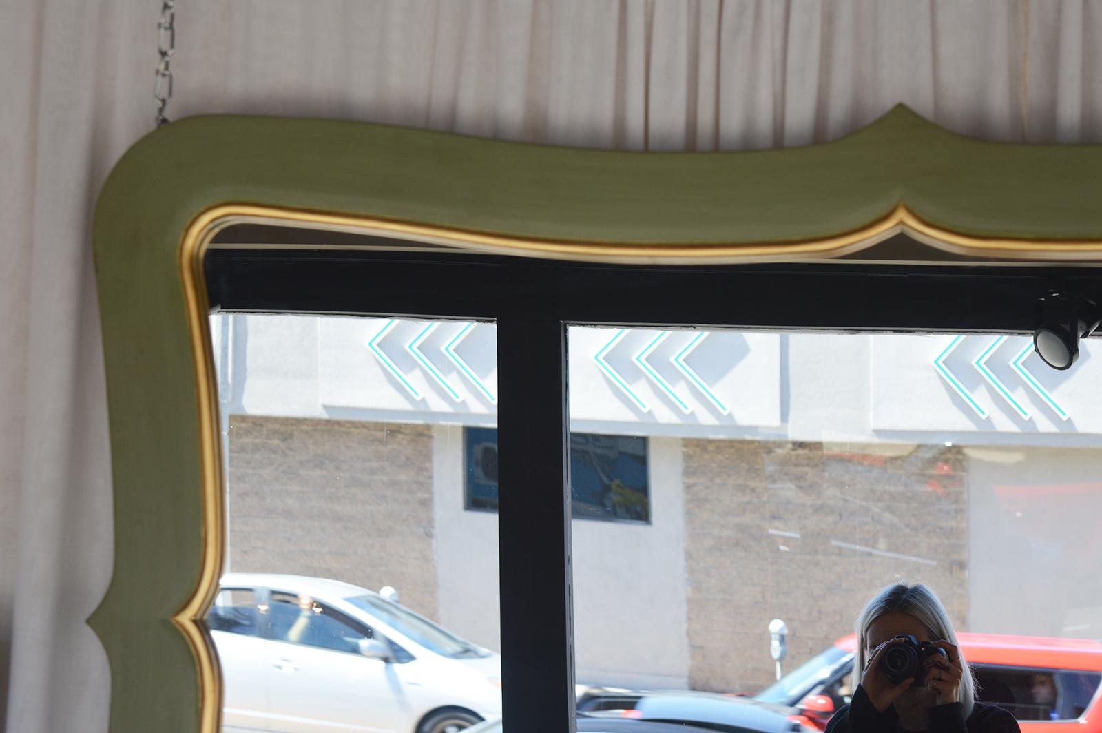 Italian Stylized Green Mirror