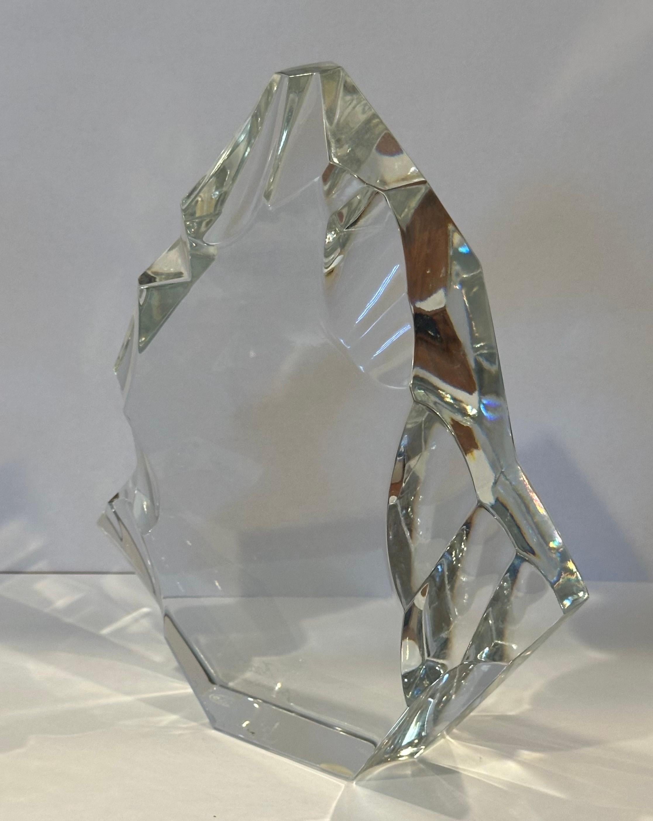 Sculpture / presse-papier en forme d'iceberg stylisé par Baccarat en vente 6