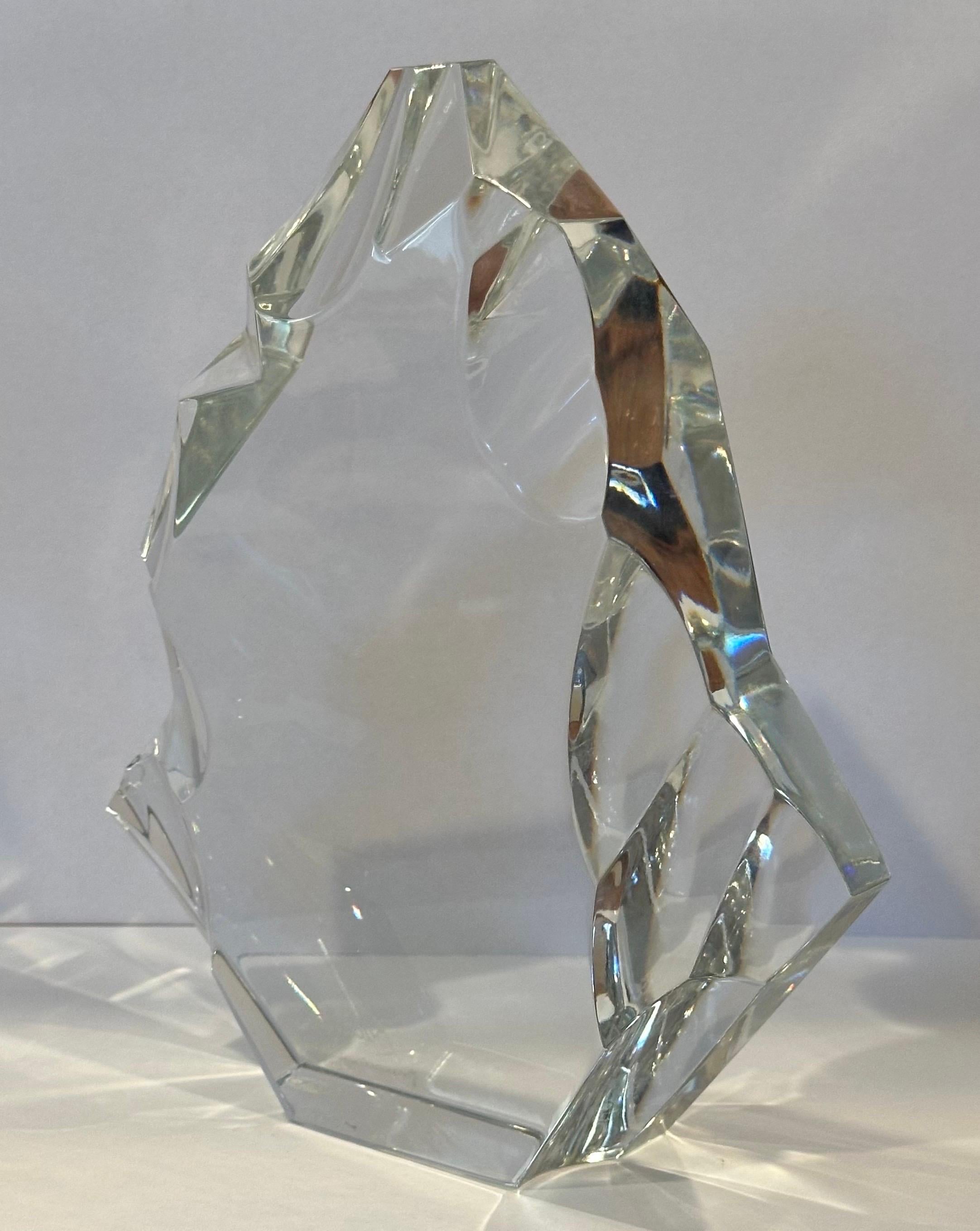 Sculpture / presse-papier en forme d'iceberg stylisé par Baccarat en vente 1