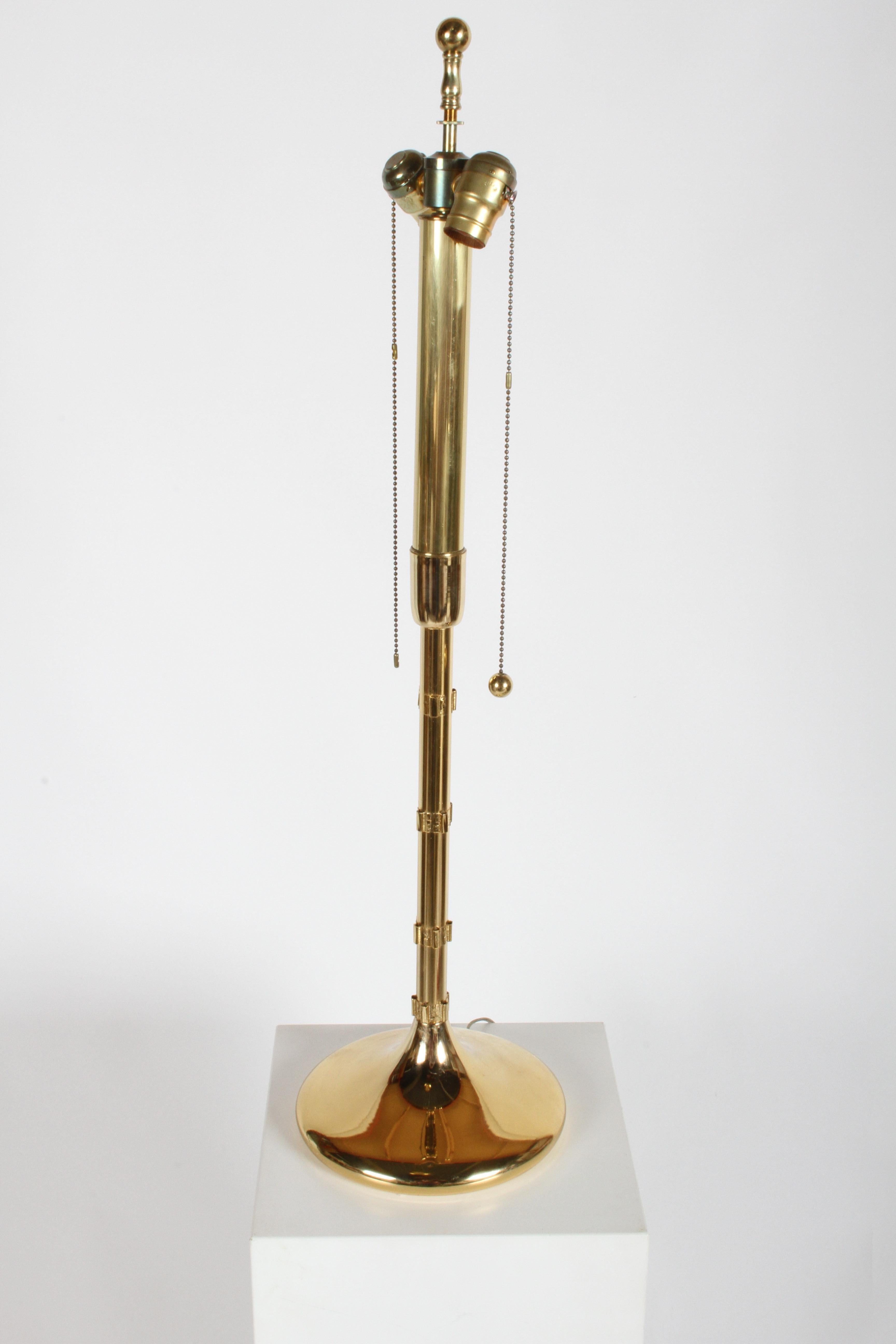 Stylized 24-Karat Gold-Plated Tiered Rhubard Leaf Lamp Style of Tommaso Barbi 7
