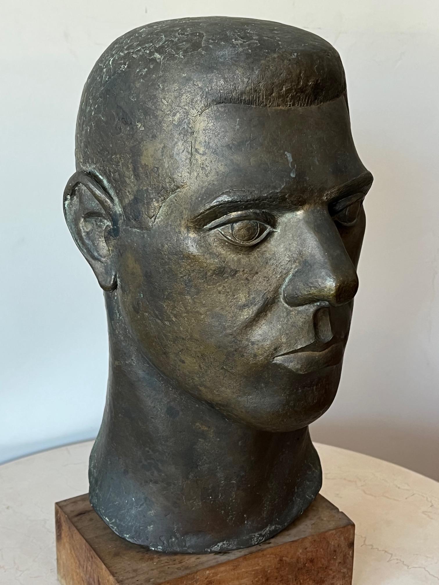 American Stylized Life Size Bronze by Anne Van Kleeck, circa 1960s For Sale