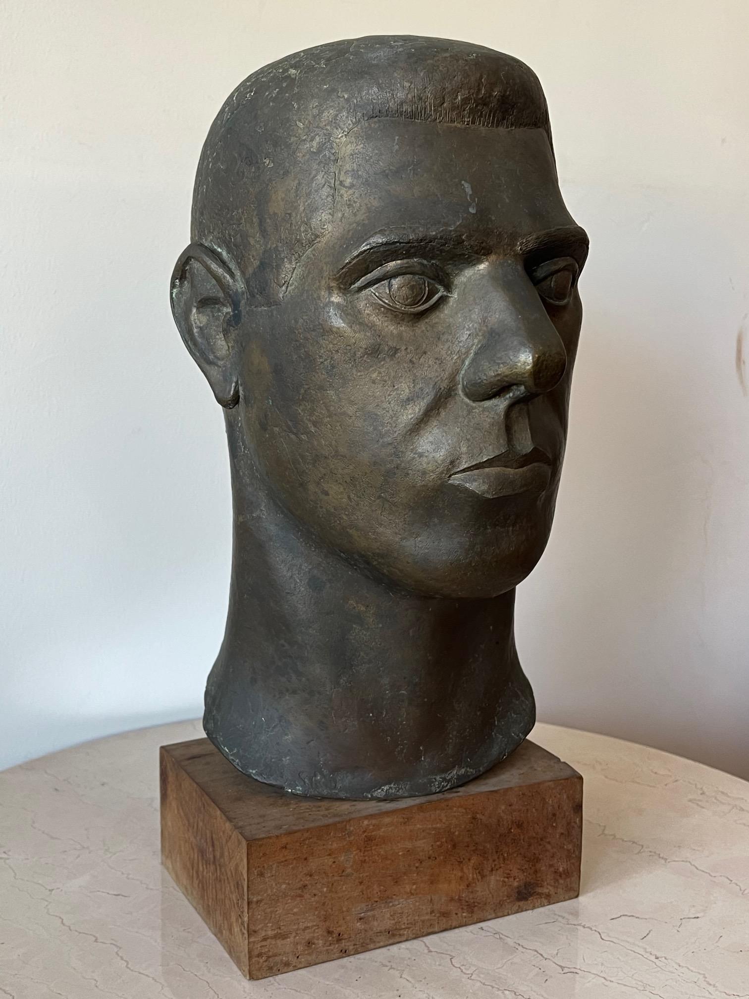 Stylized Life Size Bronze by Anne Van Kleeck, circa 1960s In Good Condition For Sale In St.Petersburg, FL