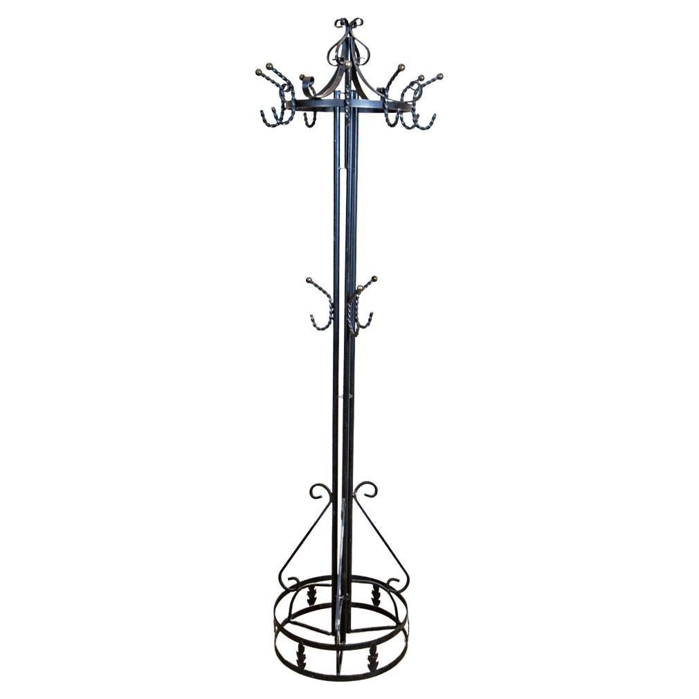 Stylized Metal Coat Stand from the 20th Century For Sale