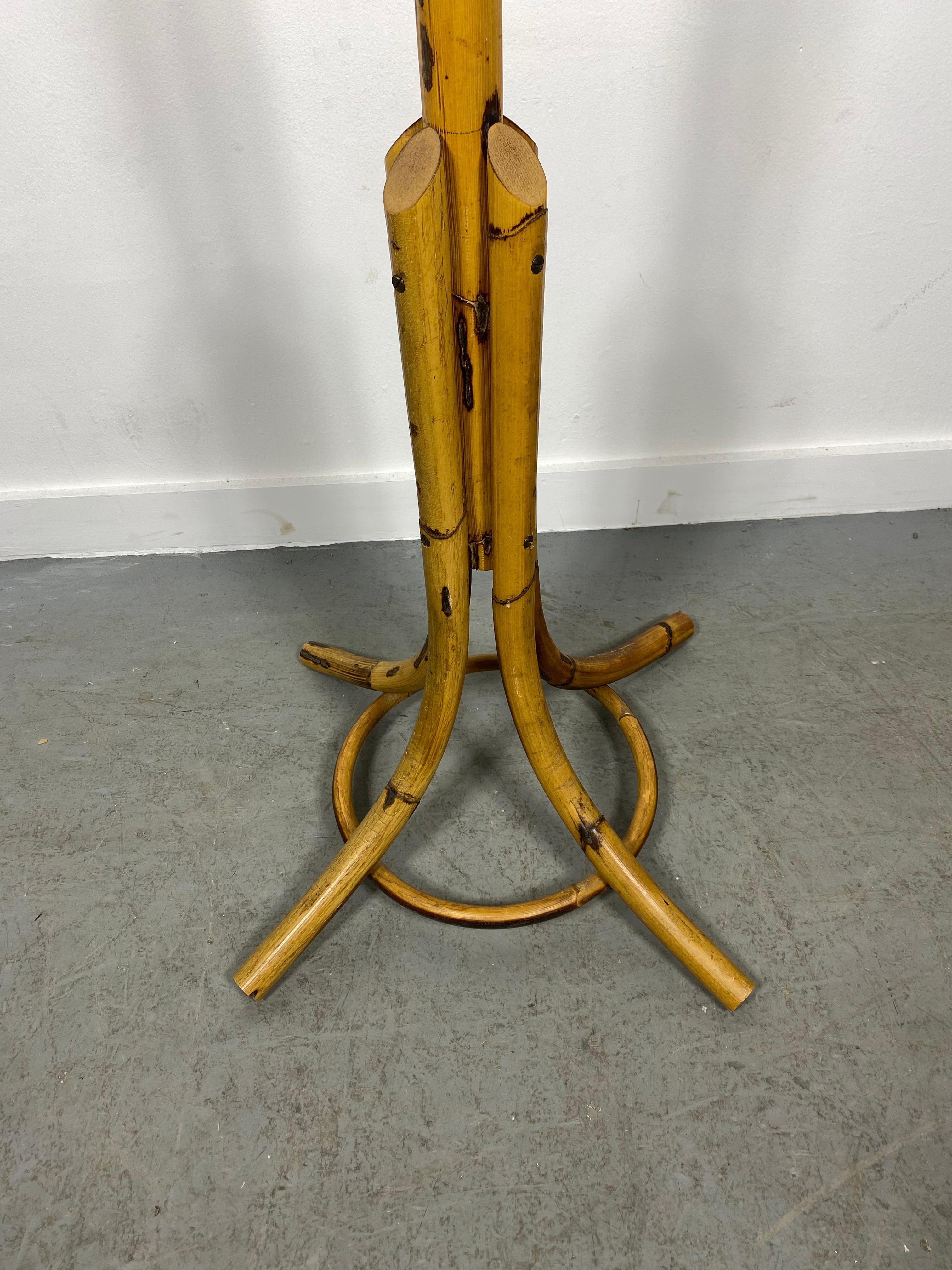 Mid-20th Century Stylized Midcentury Bamboo Coat Tree After Franco Albini / Italy For Sale