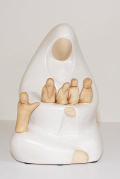 Stylized Navago Native American Sculpture by Jack Black, the Story Teller