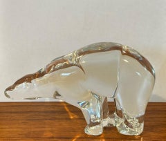 Stylized Polar Bear Sculpture by Baccarat