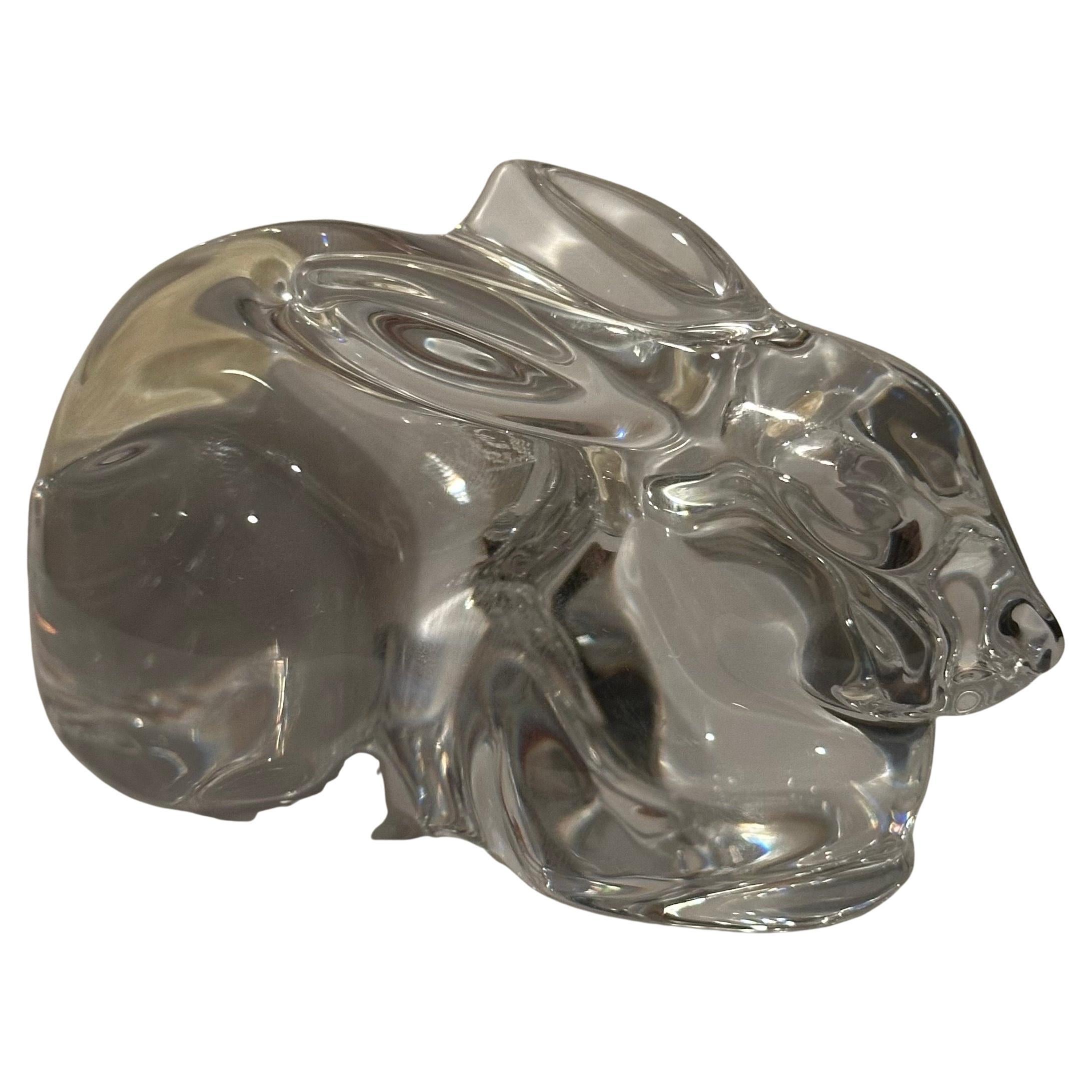 Scultura di coniglio stilizzato / Fermacarte di Baccarat in vendita 8