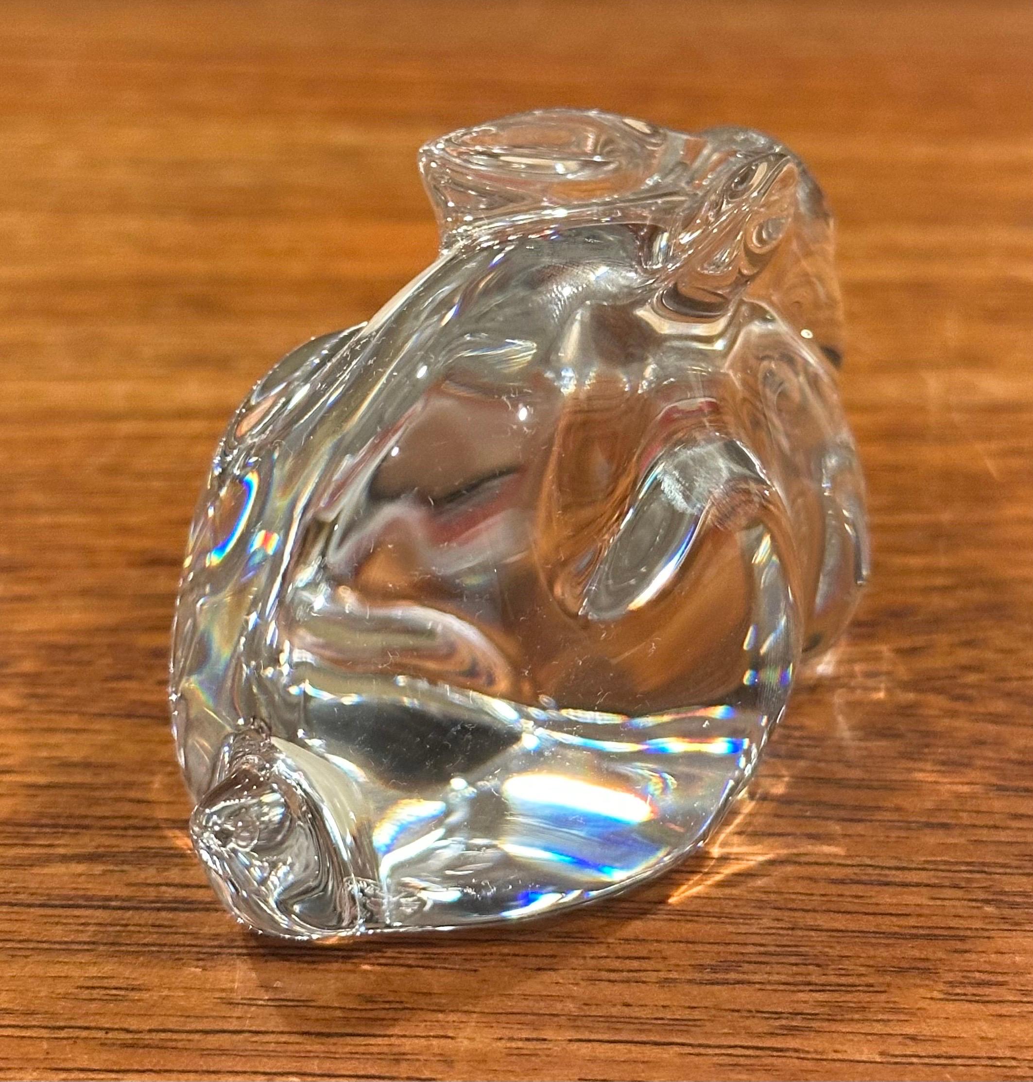 Scultura di coniglio stilizzato / Fermacarte di Baccarat in vendita 1