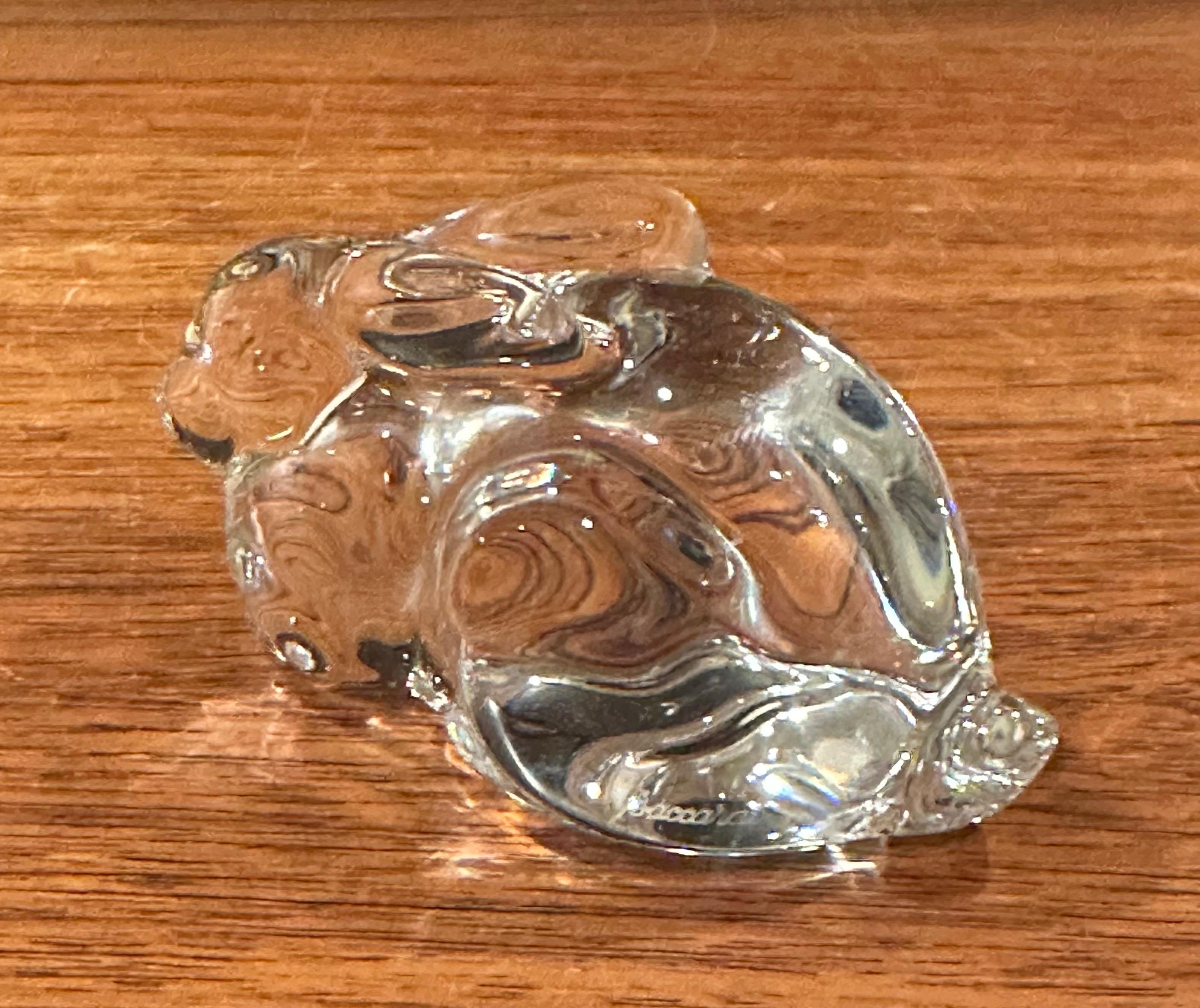 Scultura di coniglio stilizzato / Fermacarte di Baccarat in vendita 3