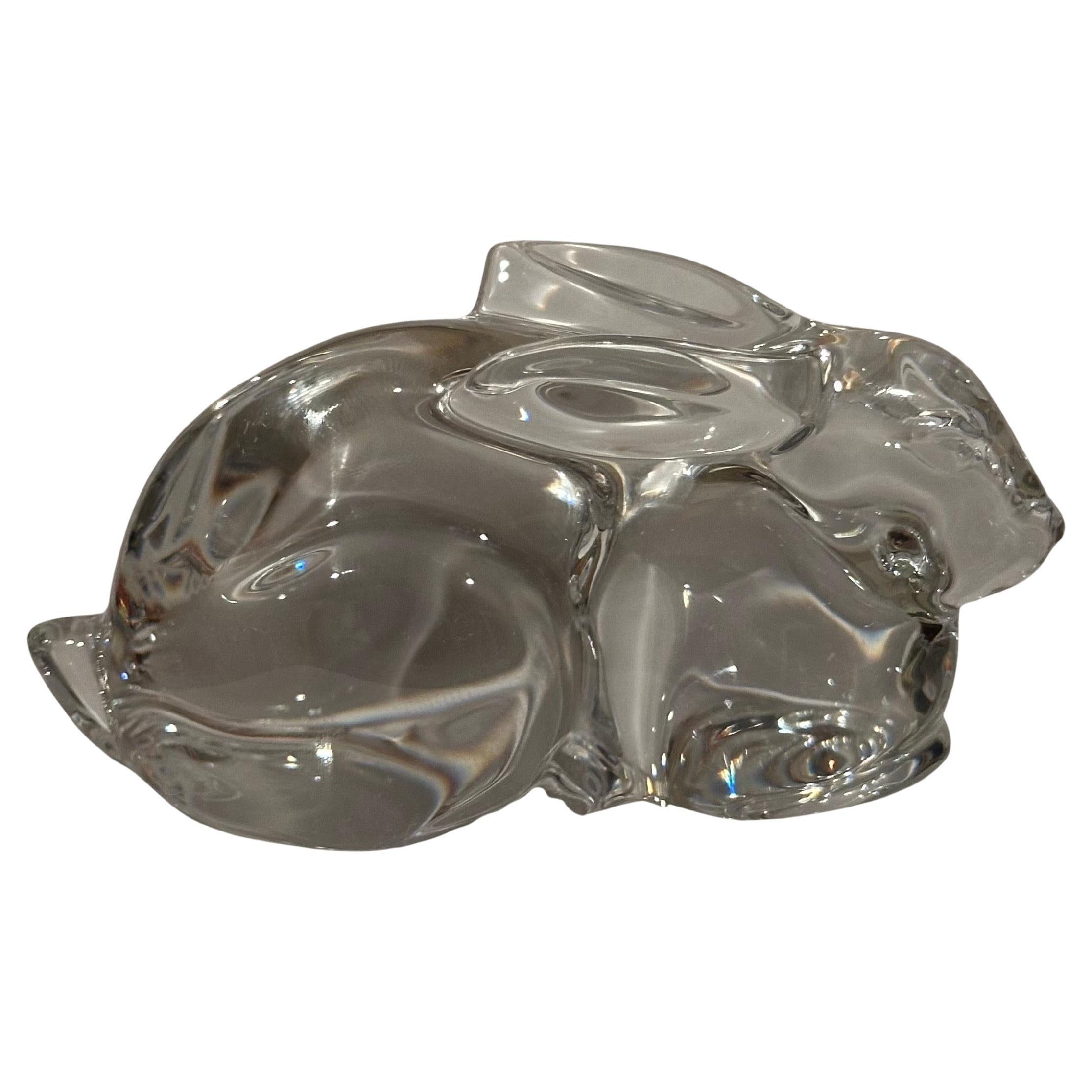 Escultura / Pisapapeles Conejo estilizado de Baccarat