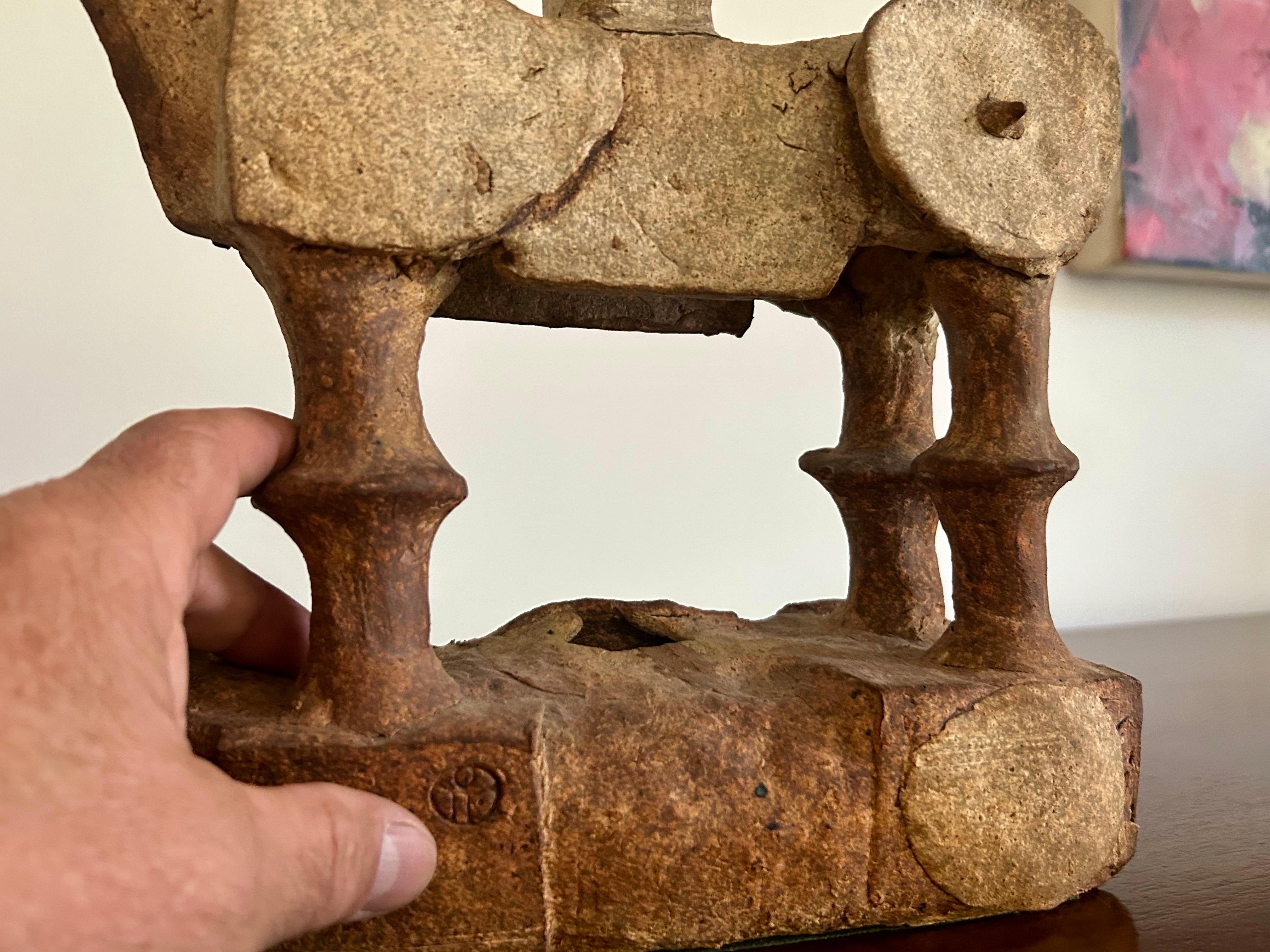 Stylized Stoneware Horse Sculpture Bertil Vallien For Sale 3