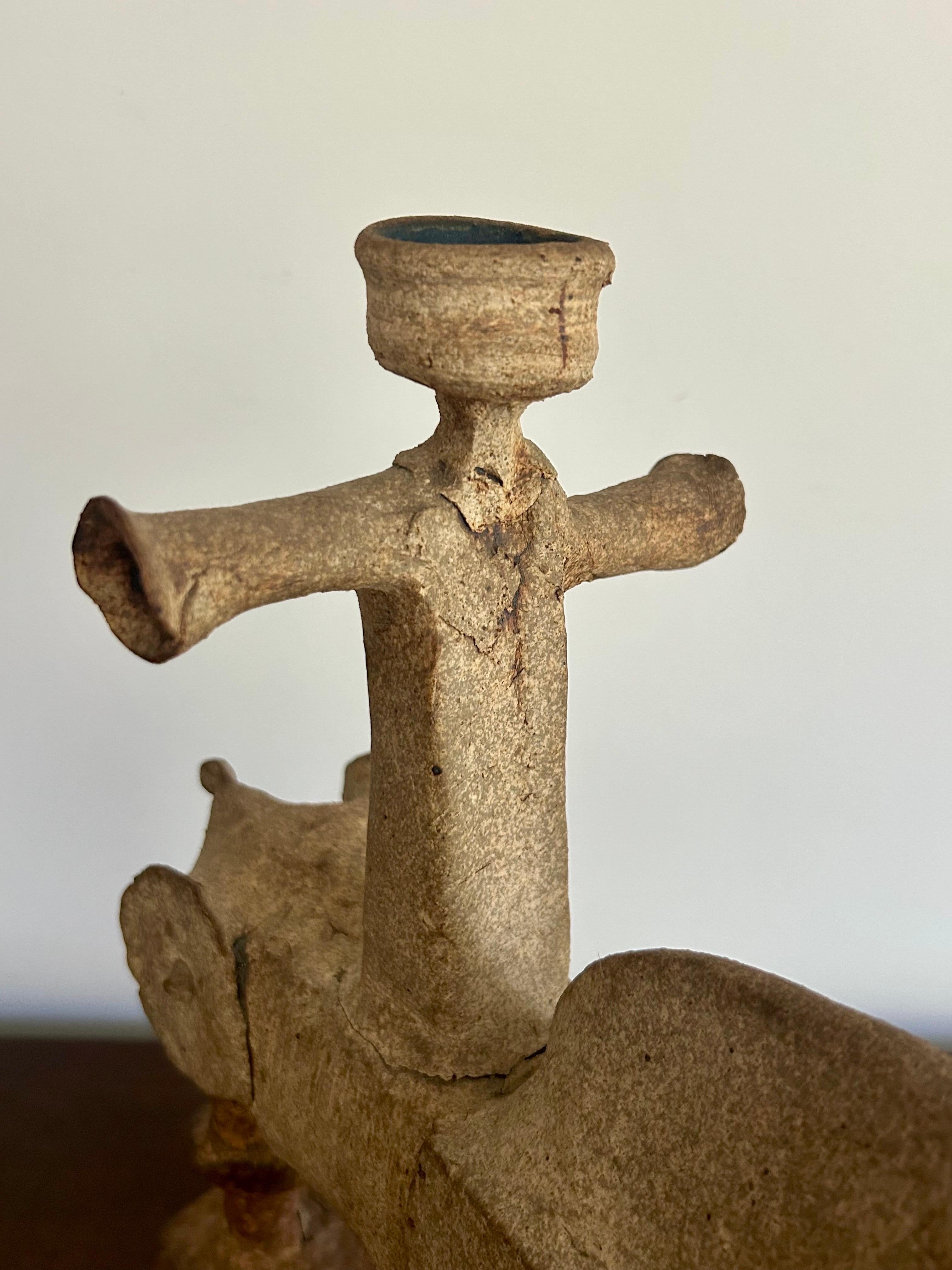20th Century Stylized Stoneware Horse Sculpture Bertil Vallien For Sale