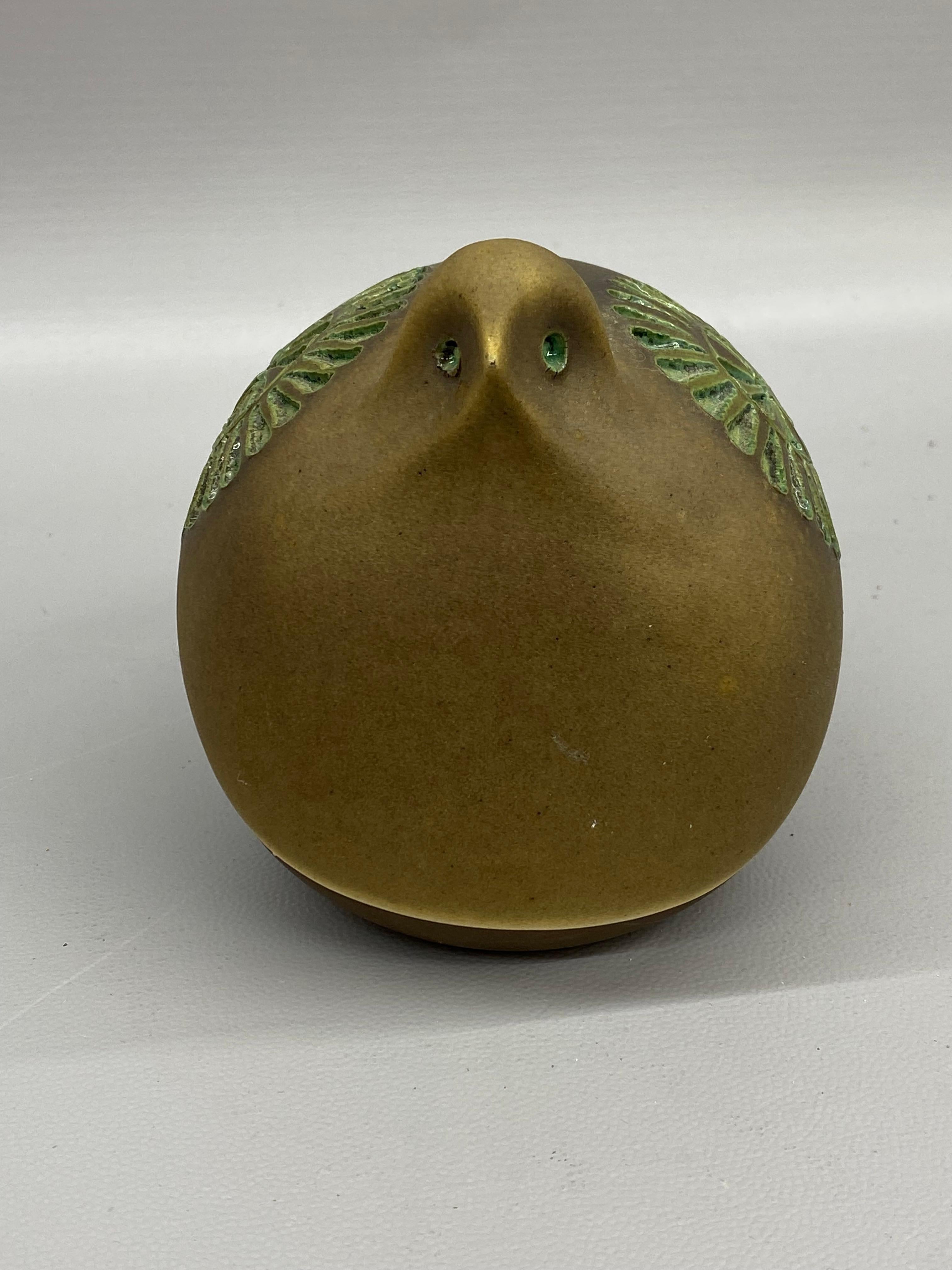 Scandinavian Modern Stylized Swedish Pottery Bird by Erik Tomas Anagrius For Sale
