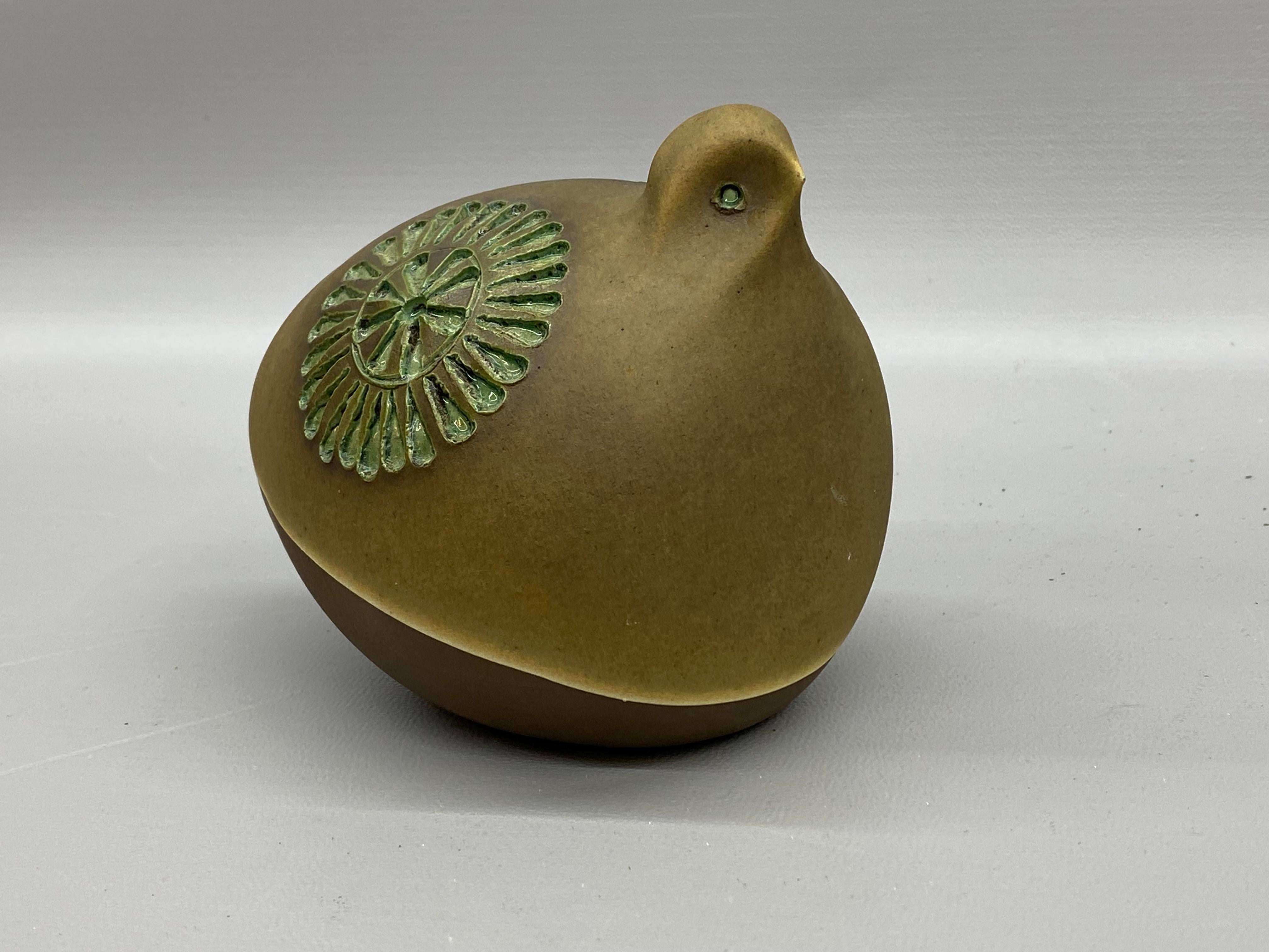 Hand-Crafted Stylized Swedish Pottery Bird by Erik Tomas Anagrius For Sale