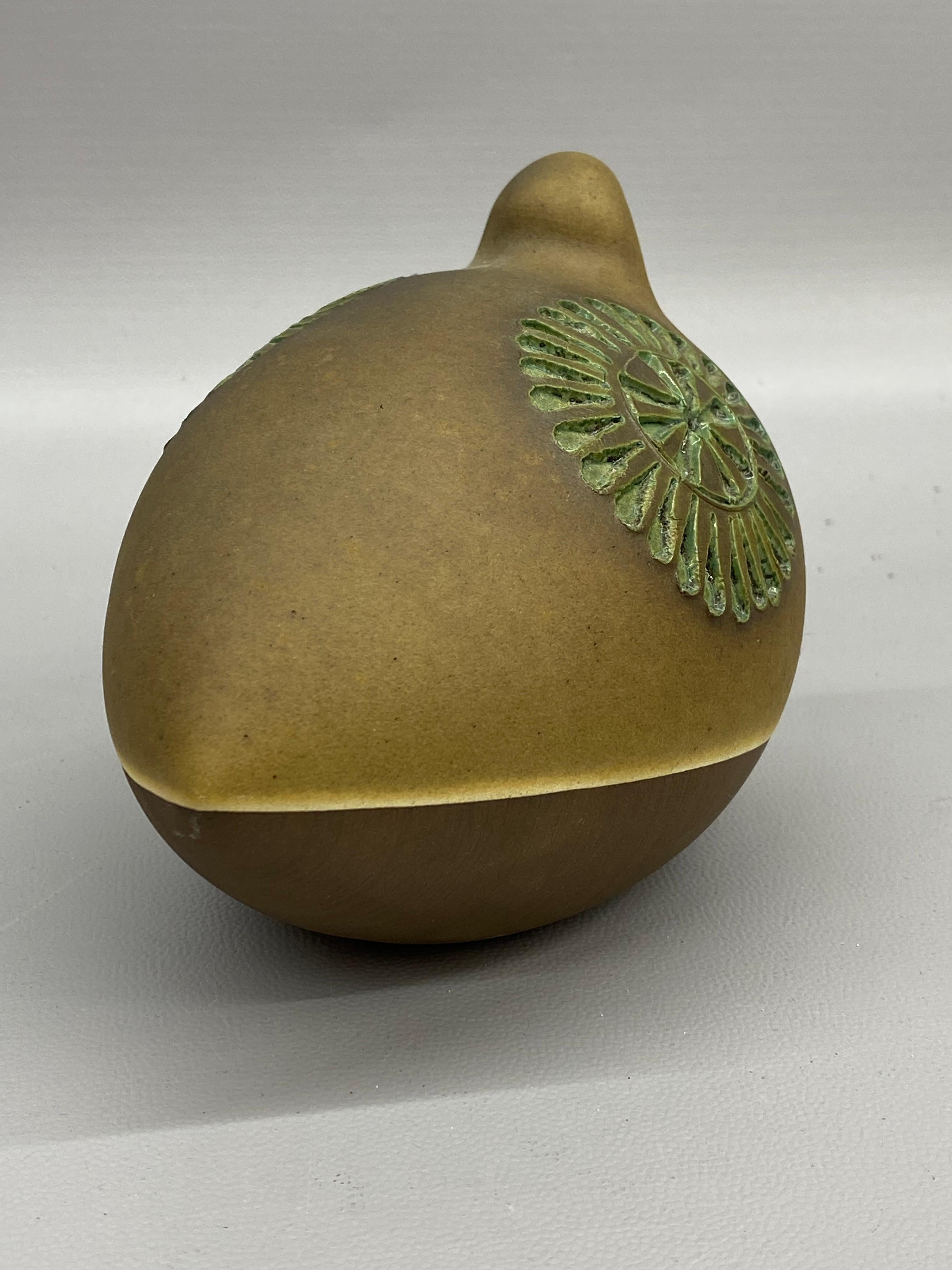 Mid-20th Century Stylized Swedish Pottery Bird by Erik Tomas Anagrius For Sale