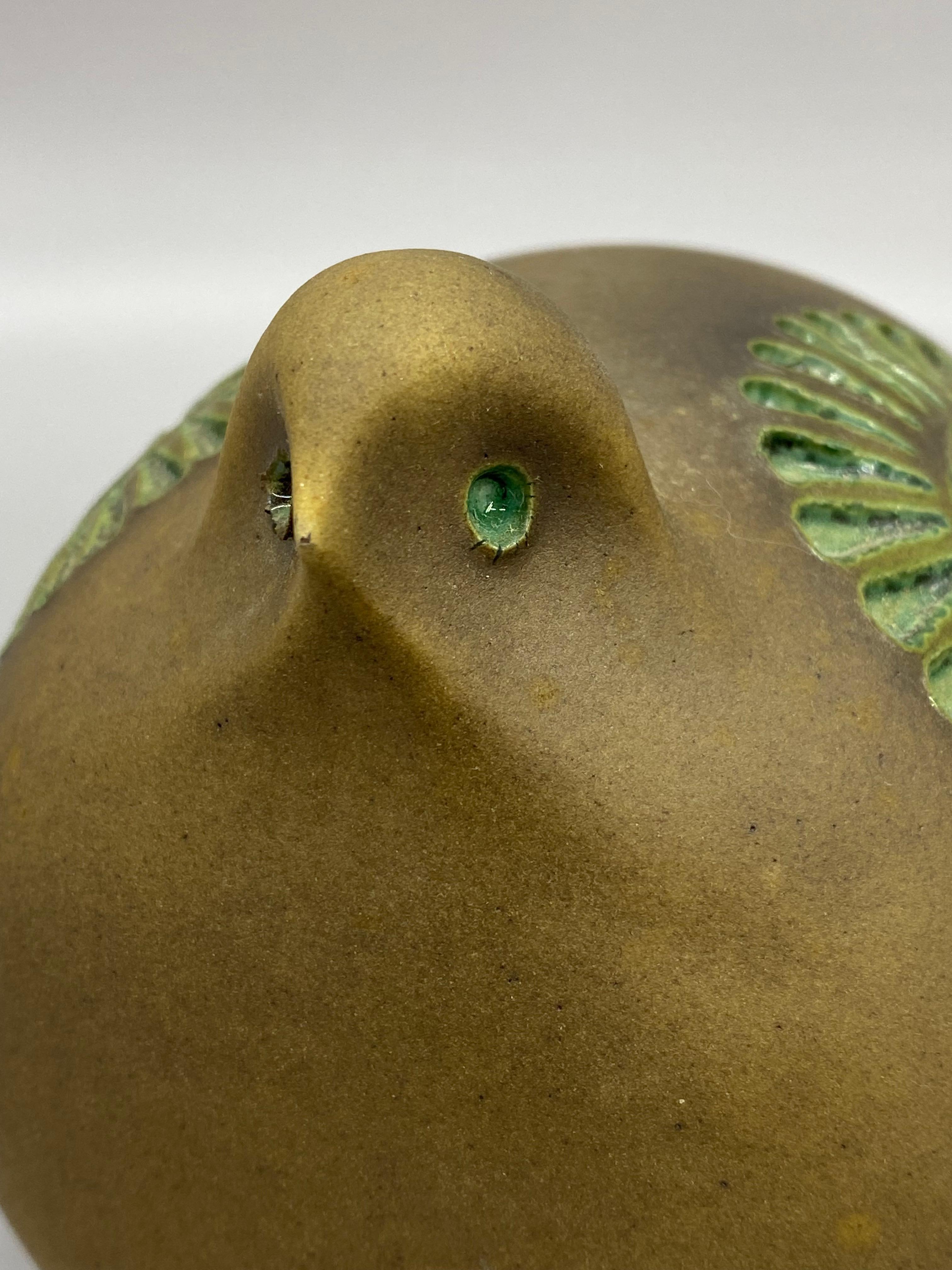 Stylized Swedish Pottery Bird by Erik Tomas Anagrius For Sale 1