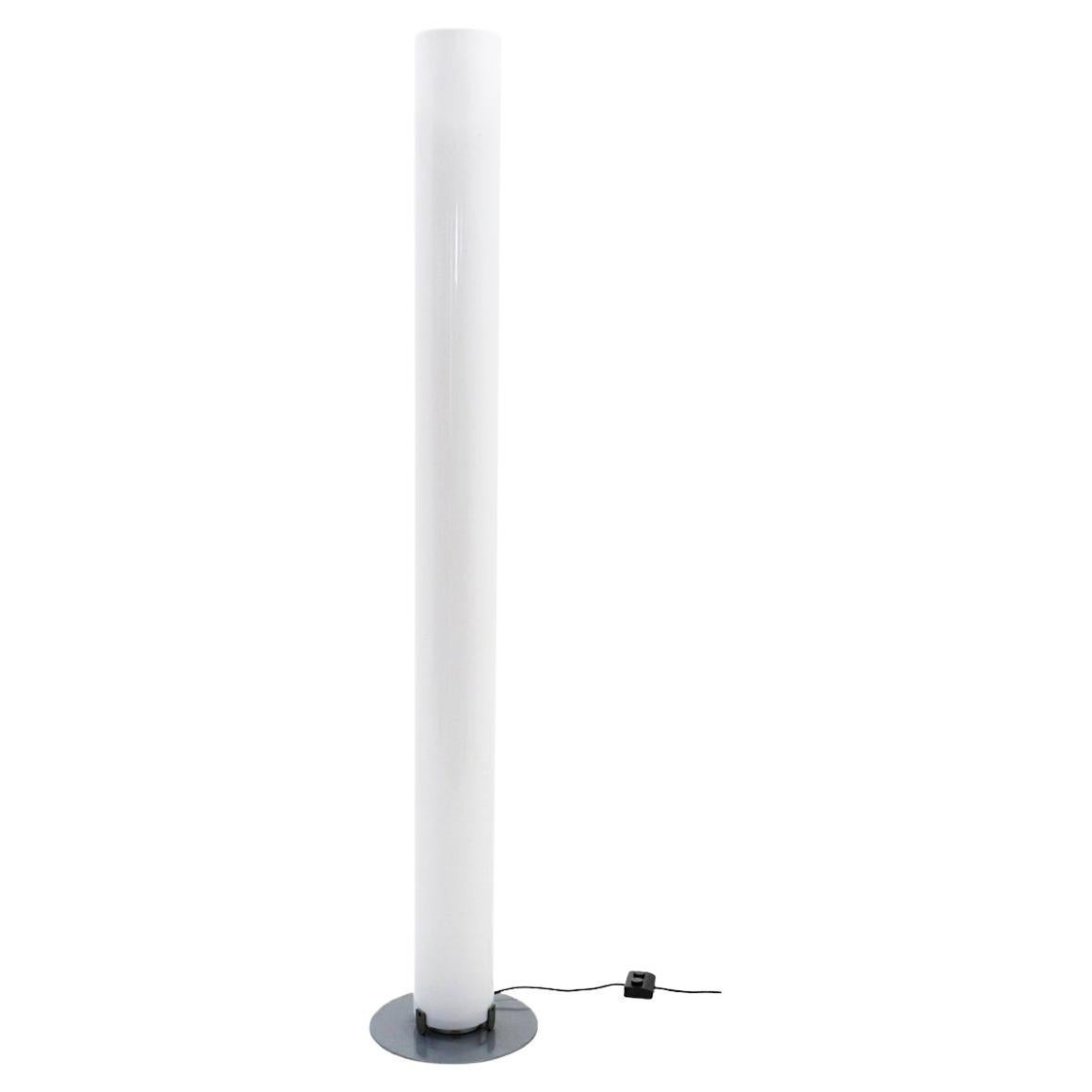 Stylos Floor Lamp by Achille Castiglioni for Flos, Italy, White Acrylic 
