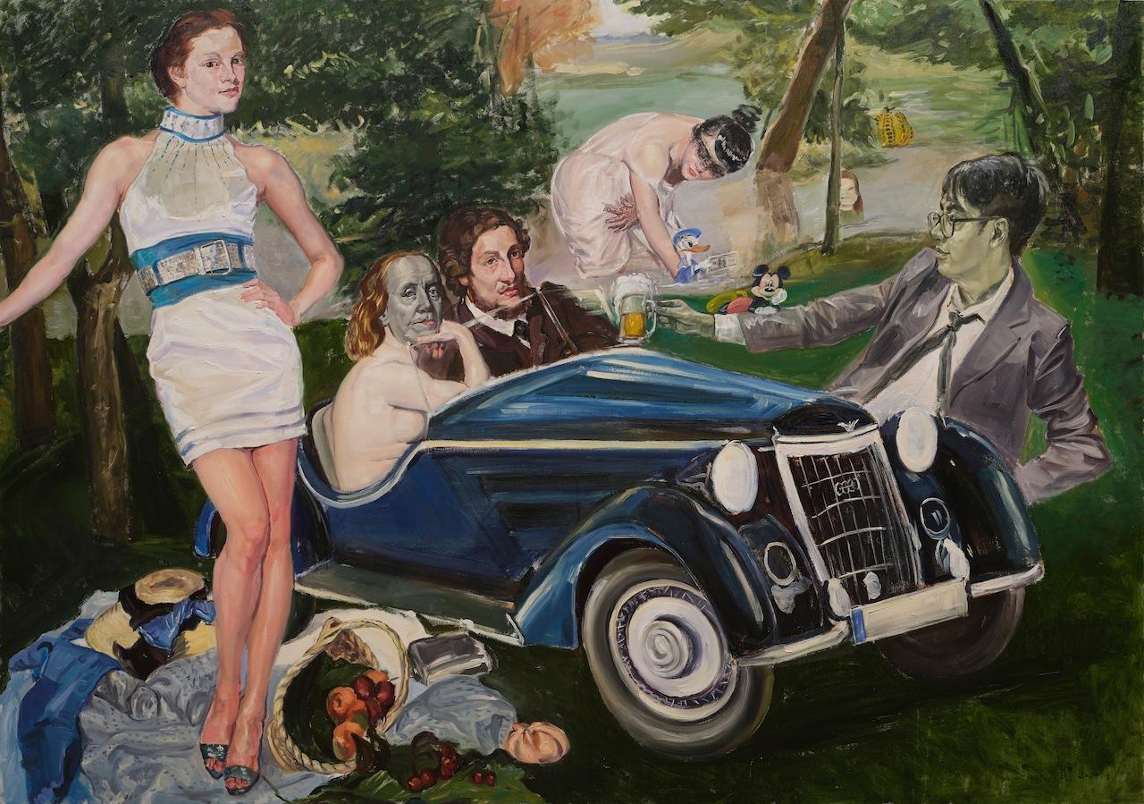 L'arte contemporanea cinese di Su Yu - Cin cin al nostro pranzo in vendita 1