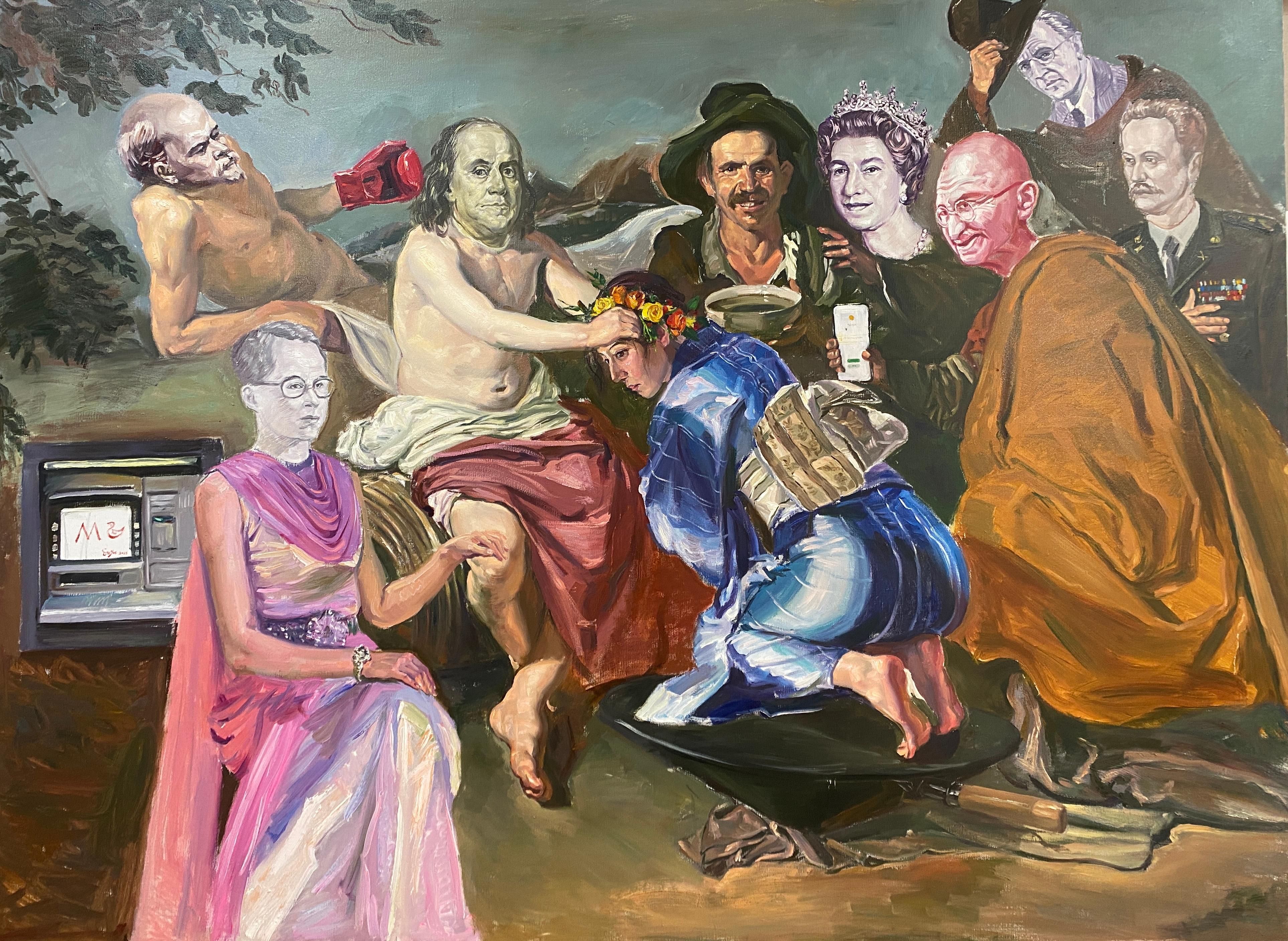 Chinese Contemporary Art by Su Yu - The Money Family