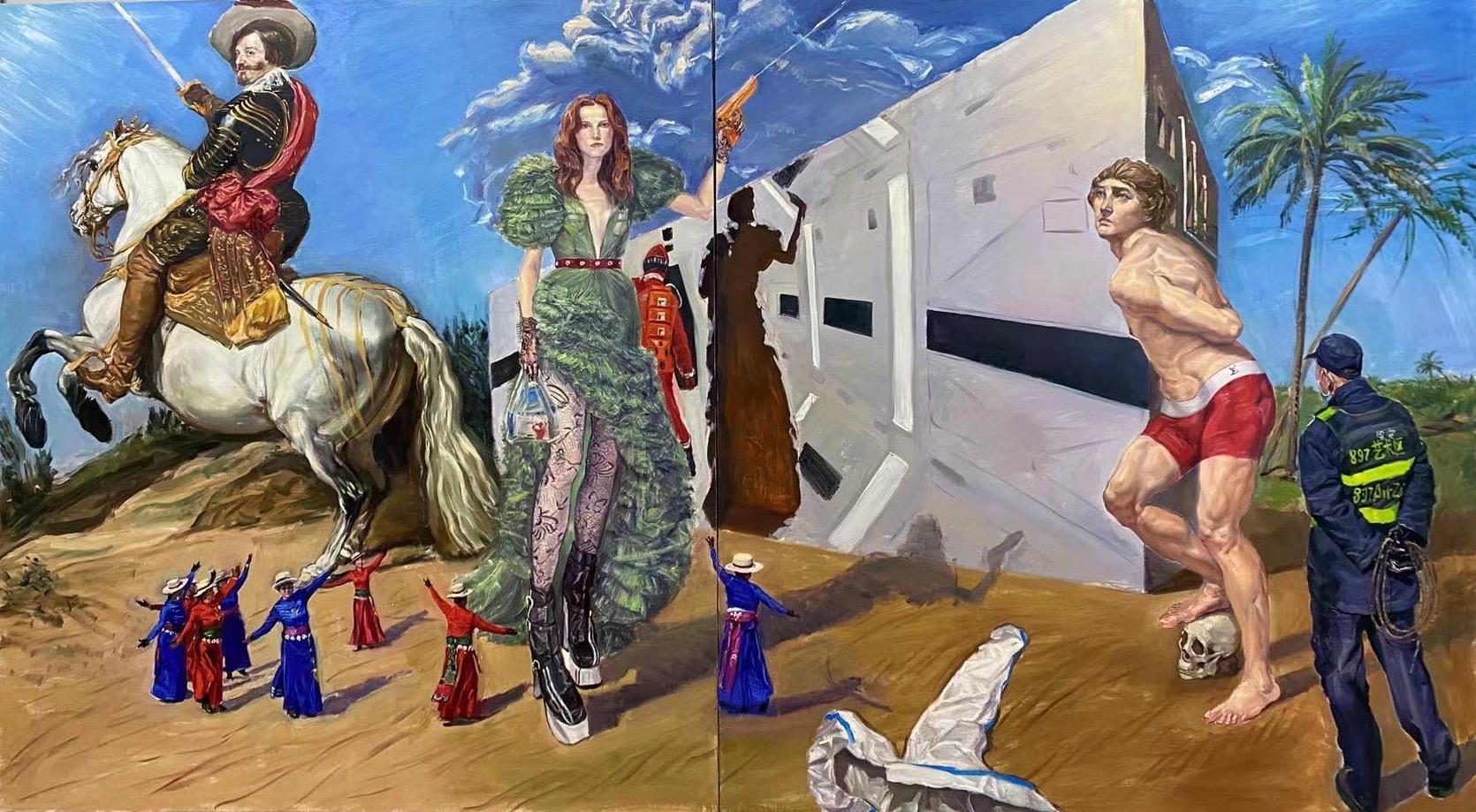 Olio su tela

Su Yu è un'artista cinese nata nel 1987 che vive e lavora a Pechino, in Cina. An He è stato un vecchio studente di prestigiosi insegnanti d'arte come Shi Liang e Chen Danqing all'Istituto di Pittura a Olio di Pechino.