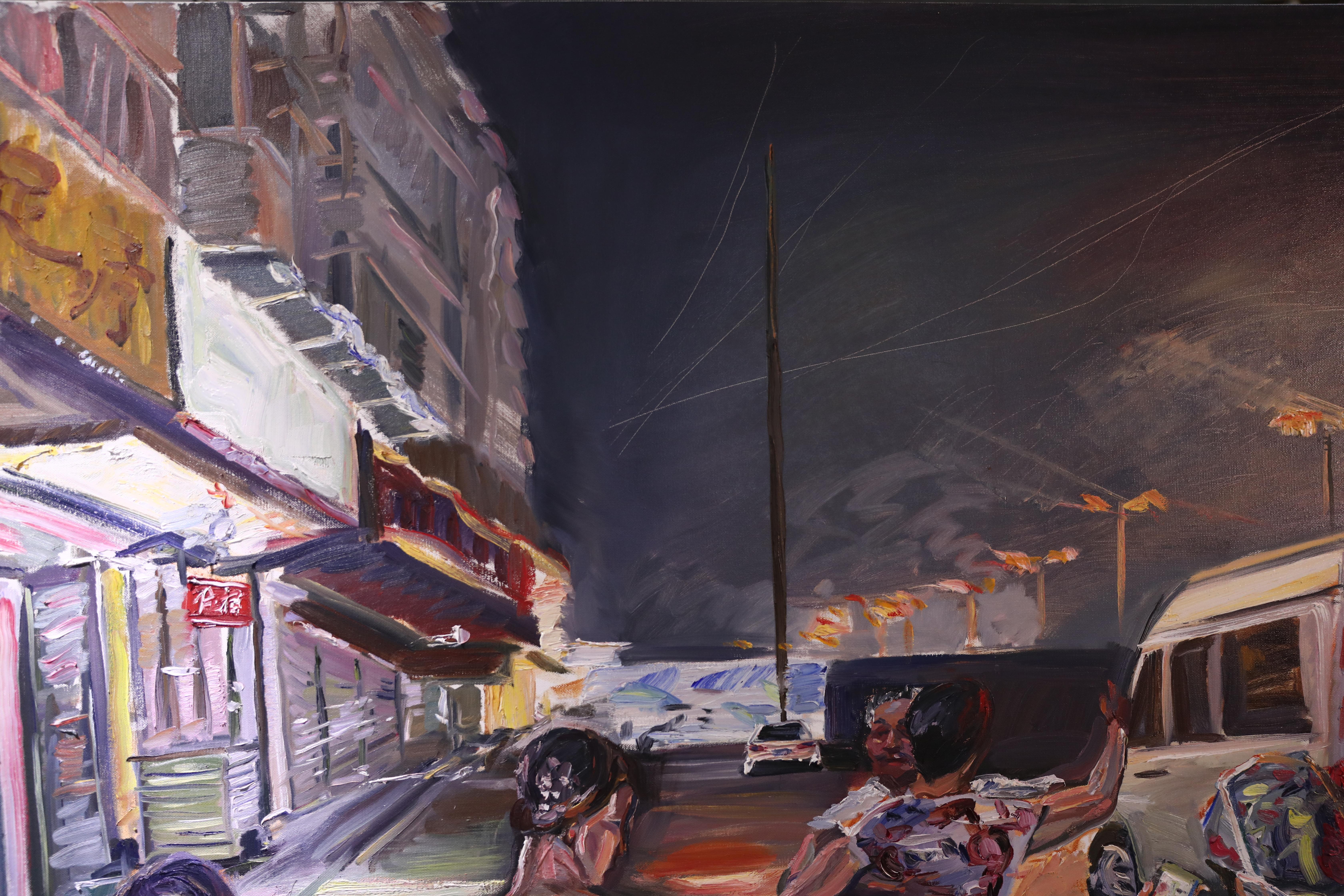 Arte contemporanea cinese di Su Yu - Sulla strada di casa da scuola in vendita 6