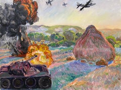 Art contemporain chinois de Su Yu - La guerre des chars