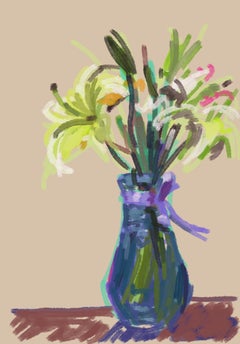 Stampa contemporanea cinese di Su Yu - Fiore