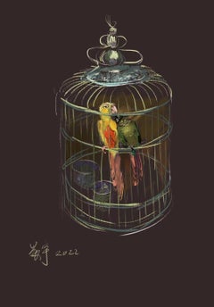 Chinese Contemporary Print by Su Yu - Parrot 3