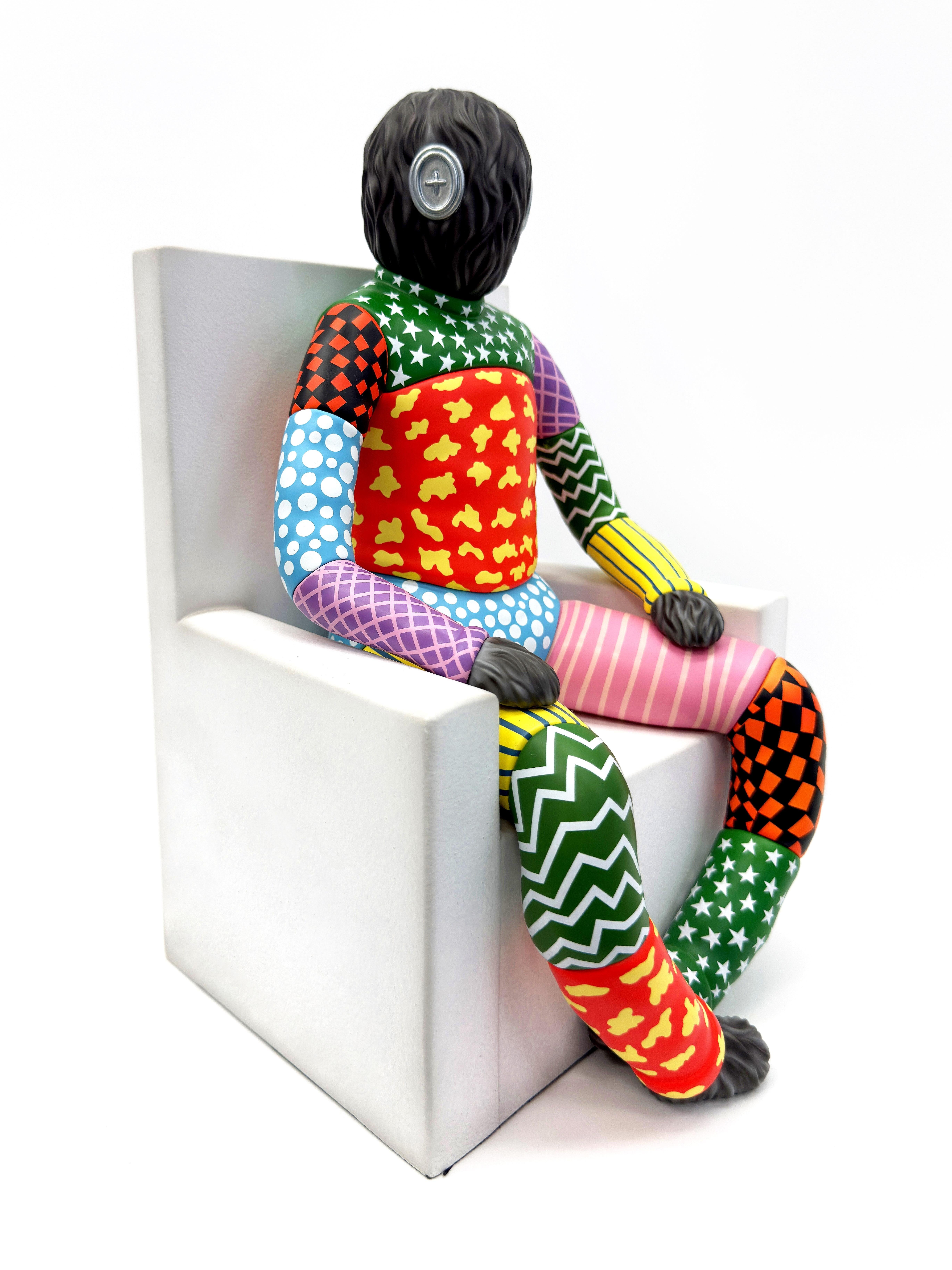Positionnement (rare sculpture en résine) - Sculpture de Suanjaya Kencut