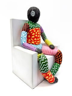 Posicionamiento (escultura rara de resina)