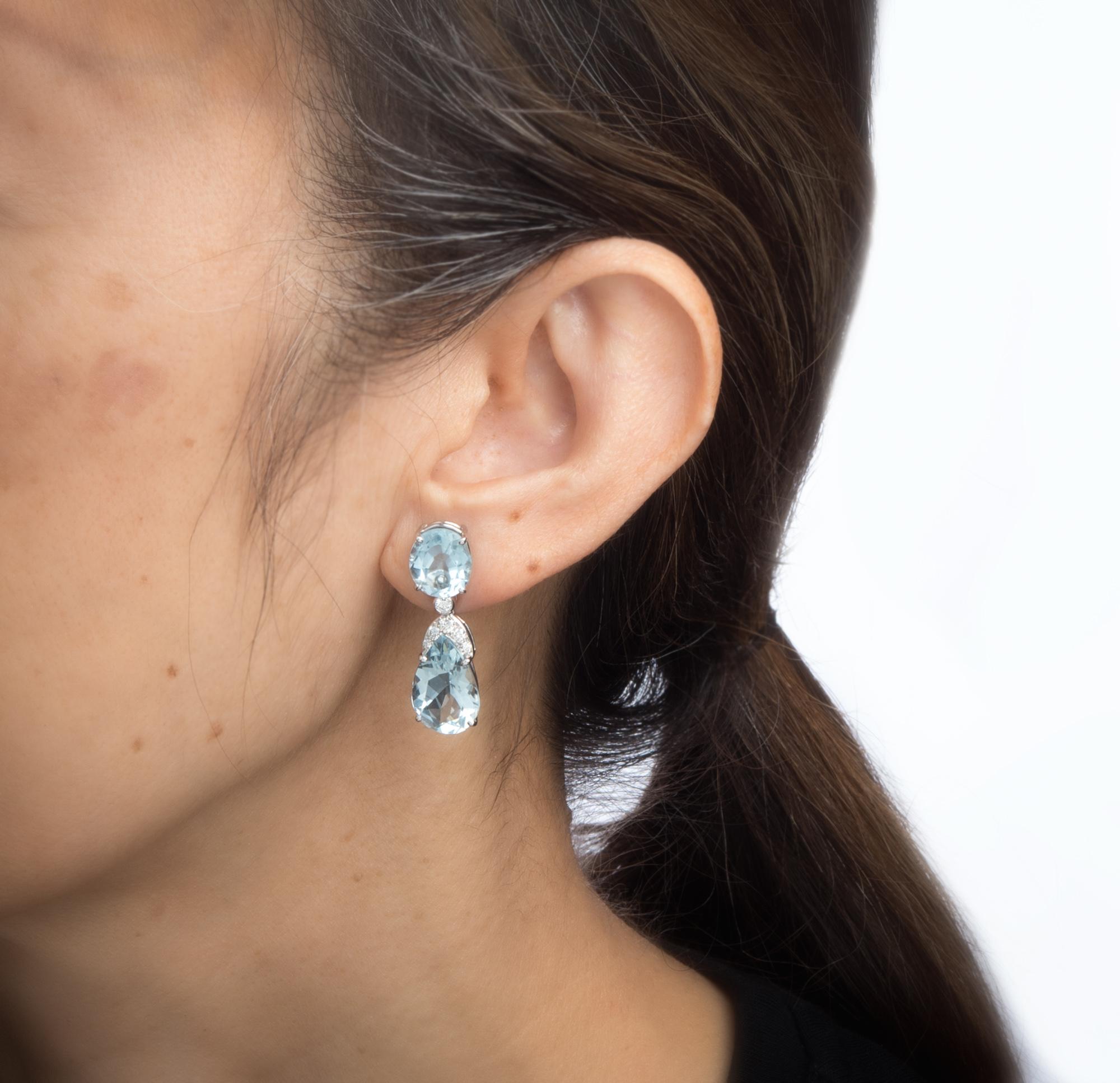 estate aquamarine earrings