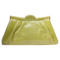 Suarez Avocado Lizard Convertible Clutch