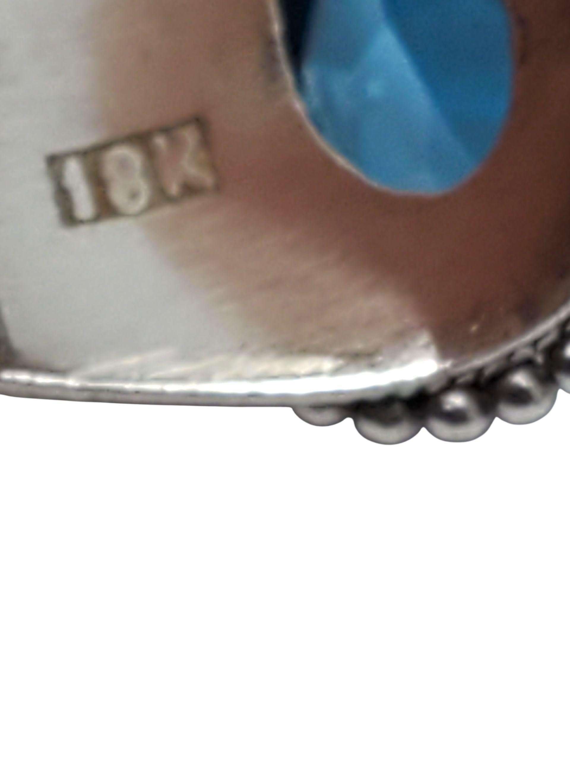 Suarti Sterling Silve Anello in oro giallo 18k con topazio blu misura 9 #23745 In condizioni buone in vendita a Washington Depot, CT