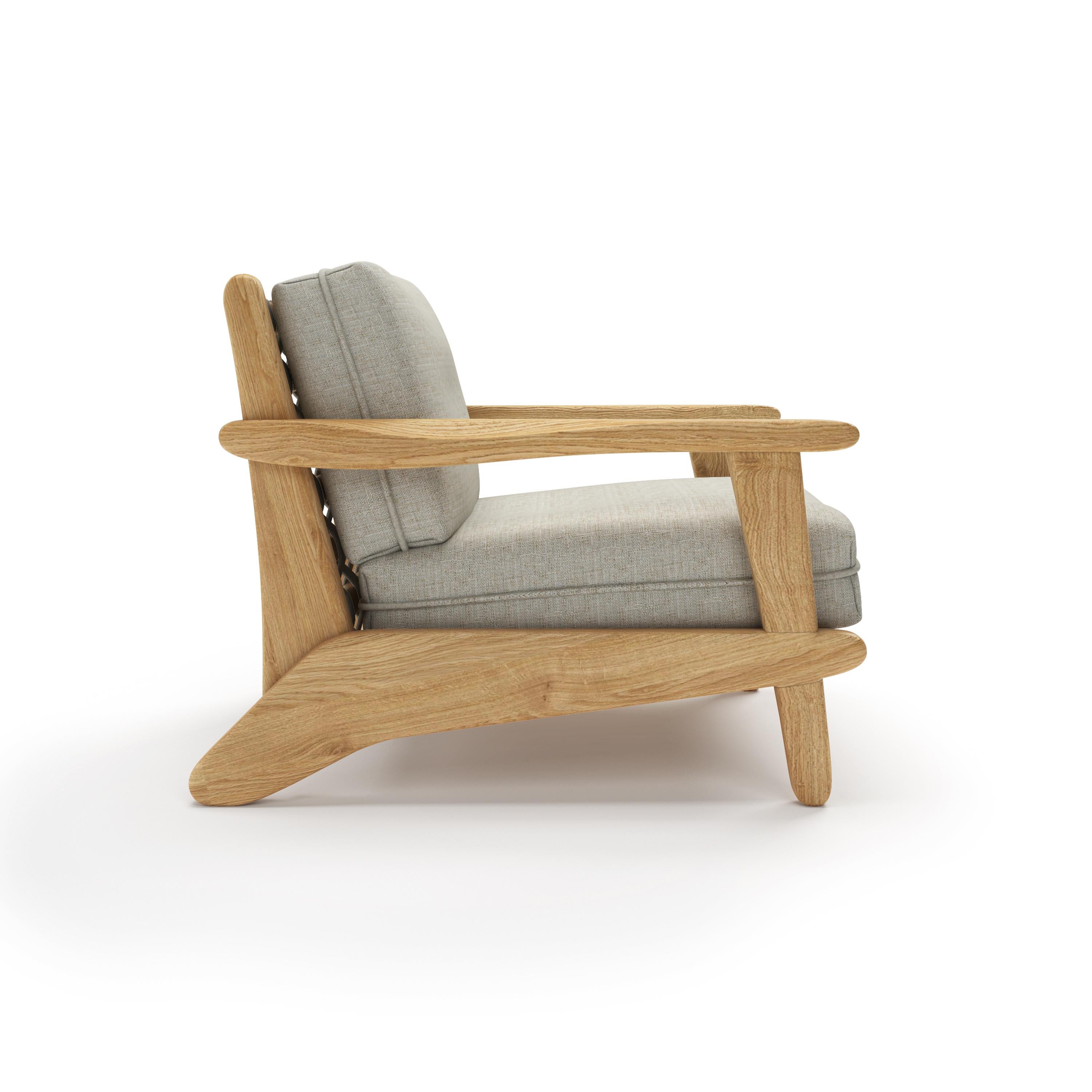 Invite summer vibes in with this beautiful Suave Arm Chair! Crafted from breathy oak wood with soft, organic edges, it brings a warm and inviting feel to any room. Enjoy lasting comfort and style with this timeless piece!

All Tektōn pieces are made