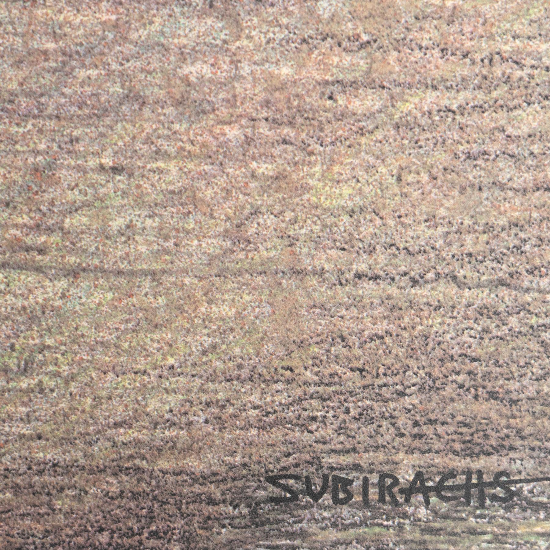Subirachs Color Abstract Lithography on Paper, 1999 In Good Condition For Sale In Barcelona, Barcelona