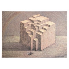 Subirachs Farb abstrakte Lithografie auf Papier, 1999