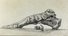 DIBUJO - JOSEP MARIA SUBIRACHS - HOMENAJE A MILLET, 1974.