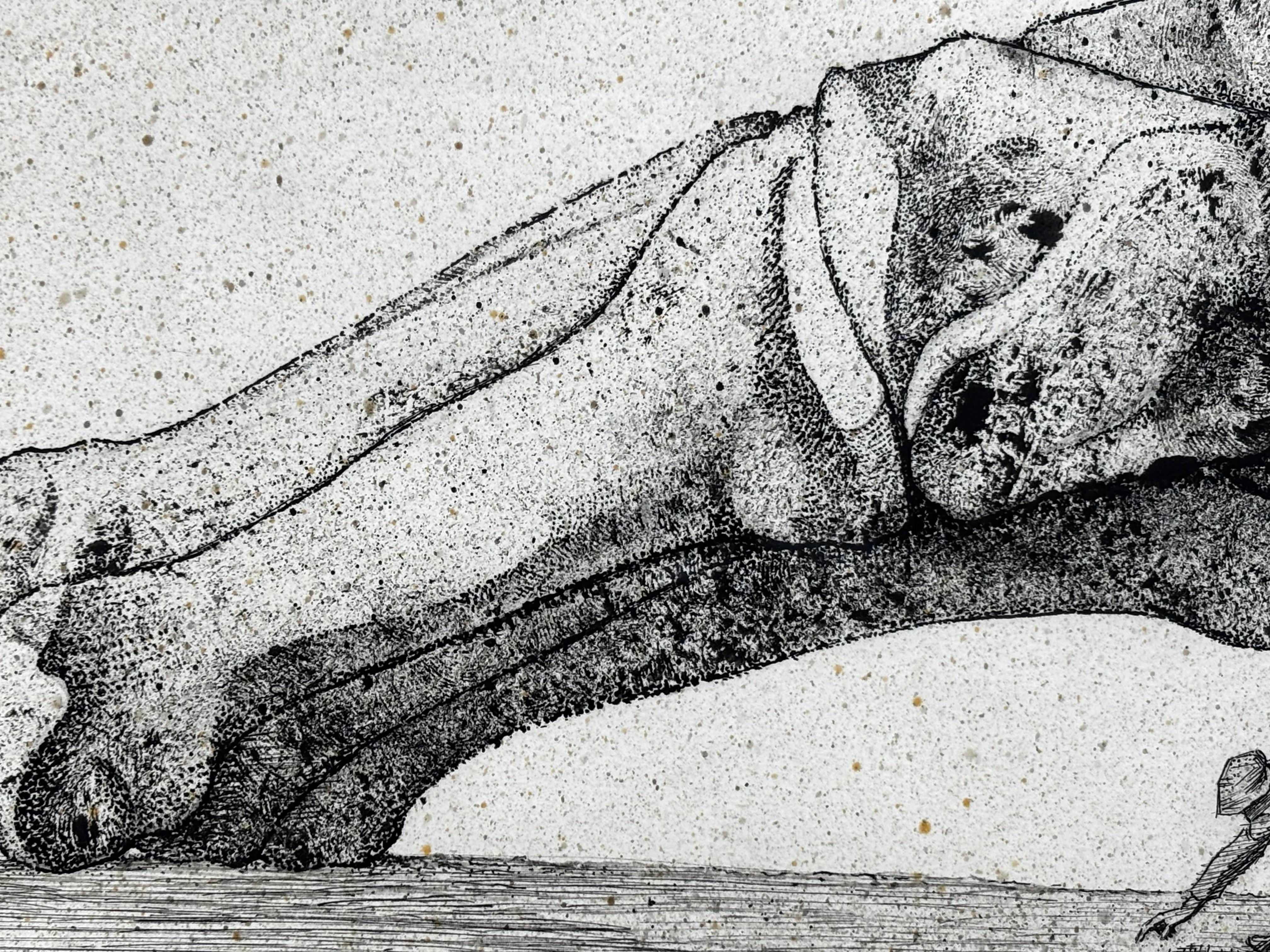 DIBUJO - JOSEP MARIA SUBIRACHS - HOMENAJE A MILLET, 1974. For Sale 5