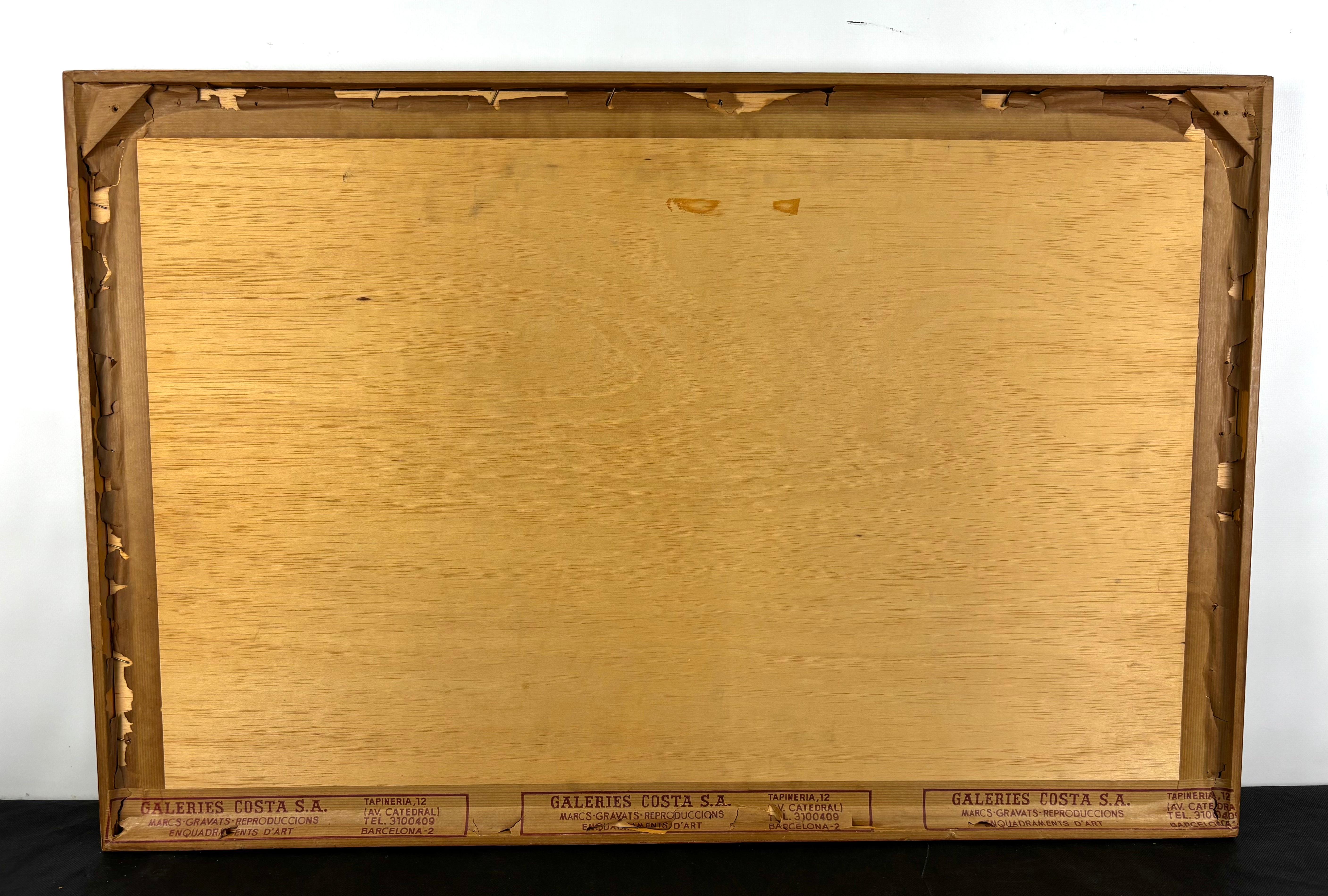 DIBUJO - JOSEP MARIA SUBIRACHS - HOMENAJE A MILLET, 1974. For Sale 8