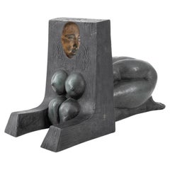 Scultura in bronzo di Subirachs "La Sfinge", 1982
