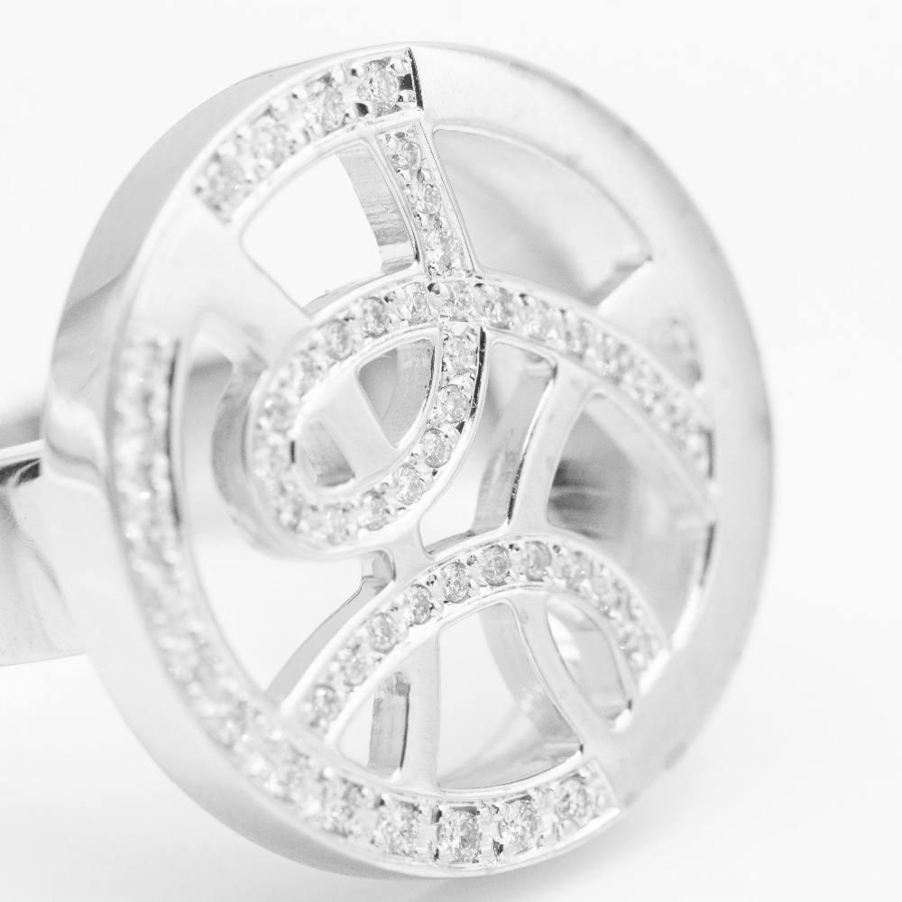 Anello SUBLIM in oro bianco con diamanti in vendita 1