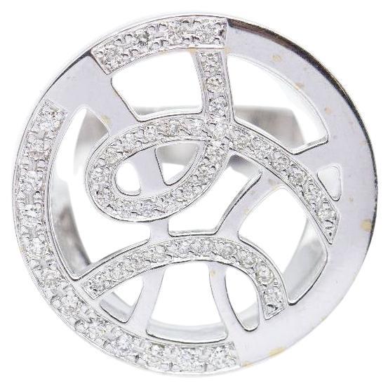 Anello SUBLIM in oro bianco con diamanti in vendita